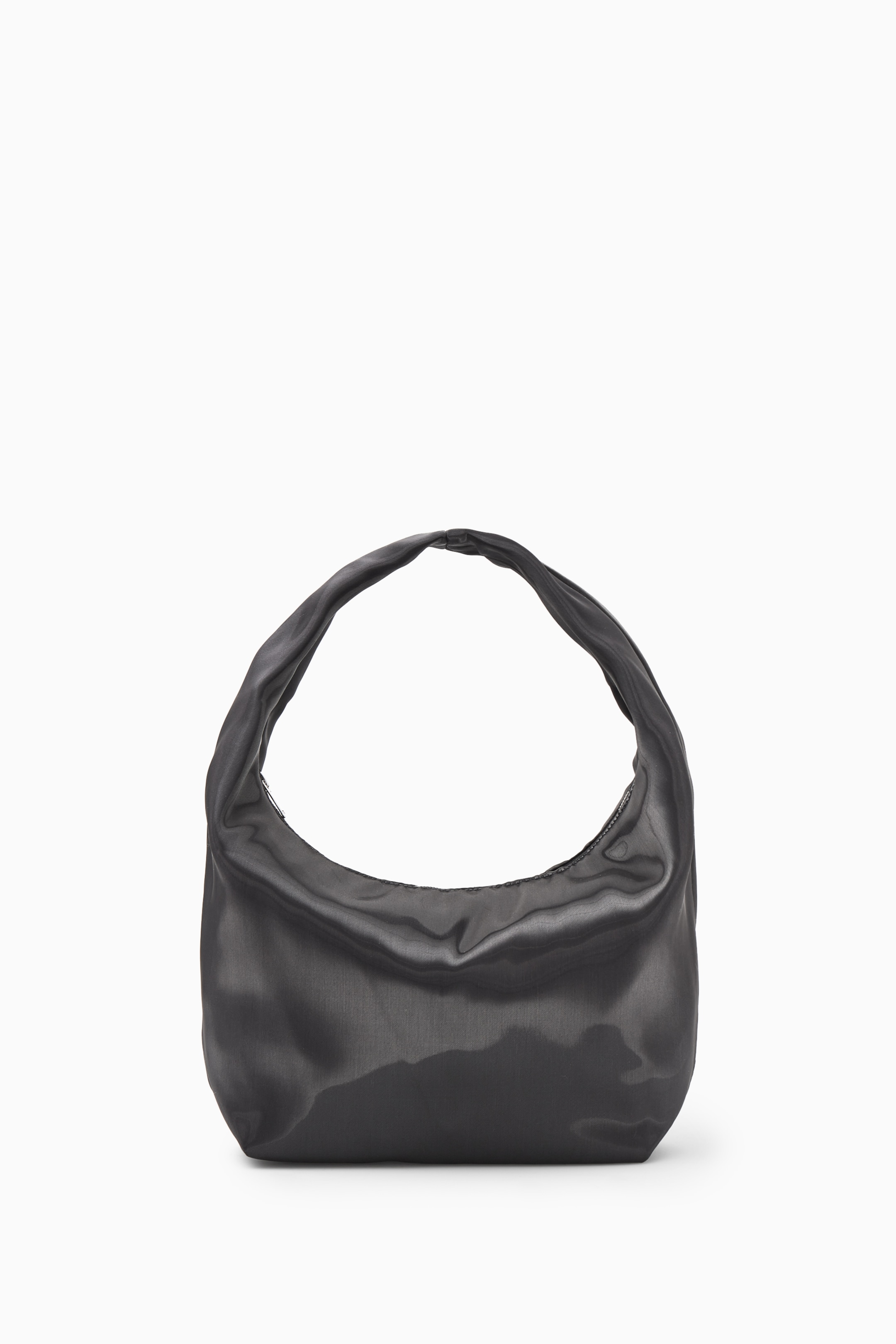 View larger image: MINI SLING HIGH-SHINE SHOULDER BAG - NAVY - Ladies | H&M GB 1