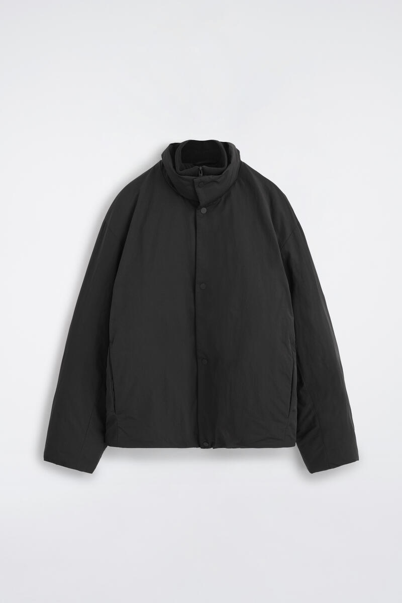 Padded Funnel-Neck Down Jacket