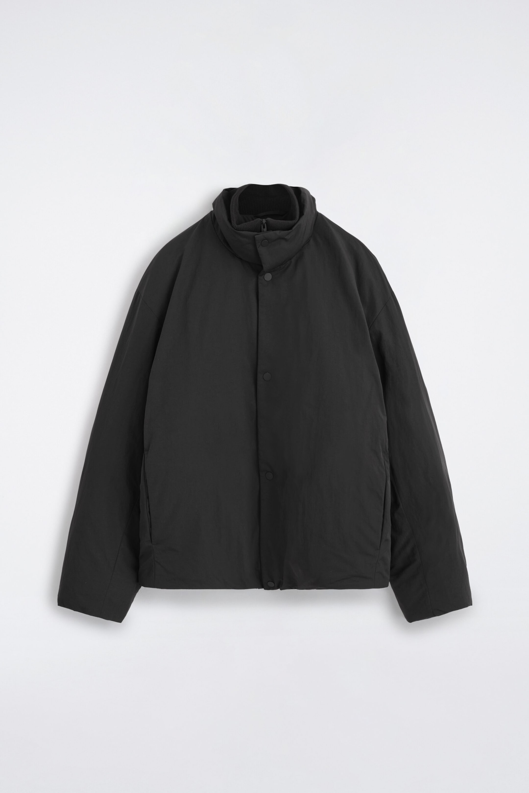 PADDED MOCK-NECK DOWN JACKET