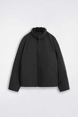PADDED MOCK-NECK DOWN JACKET — BLACK 8
