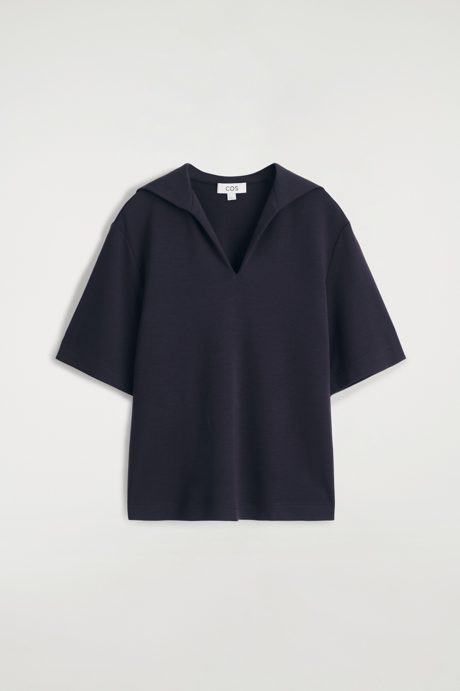 CAMISETA DE PUNTO CON CUELLO MARINERO - AZUL MARINO/BURDEOS - 2