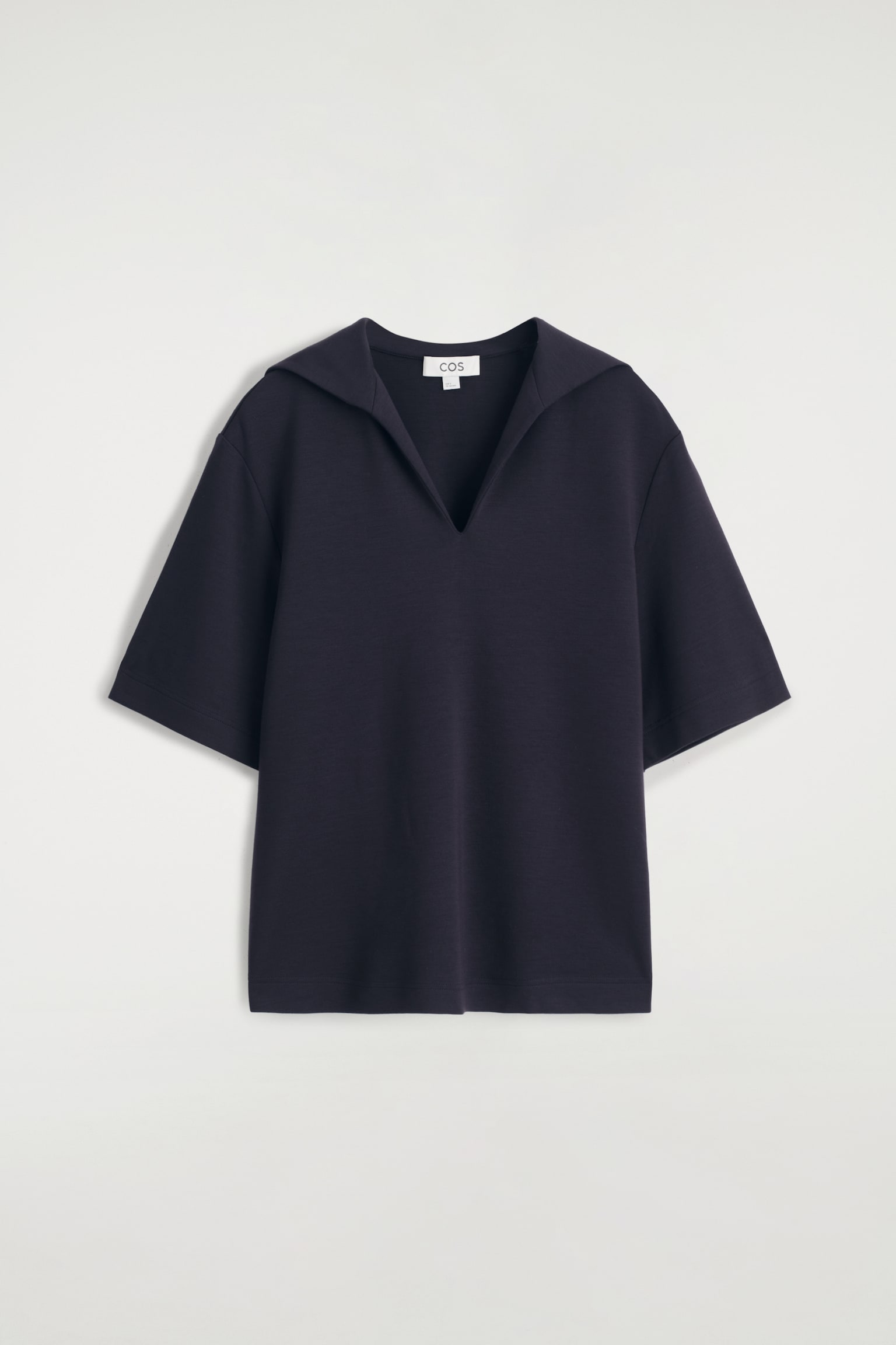 CAMISETA DE PUNTO CON CUELLO MARINERO - AZUL MARINO/BURDEOS - 2