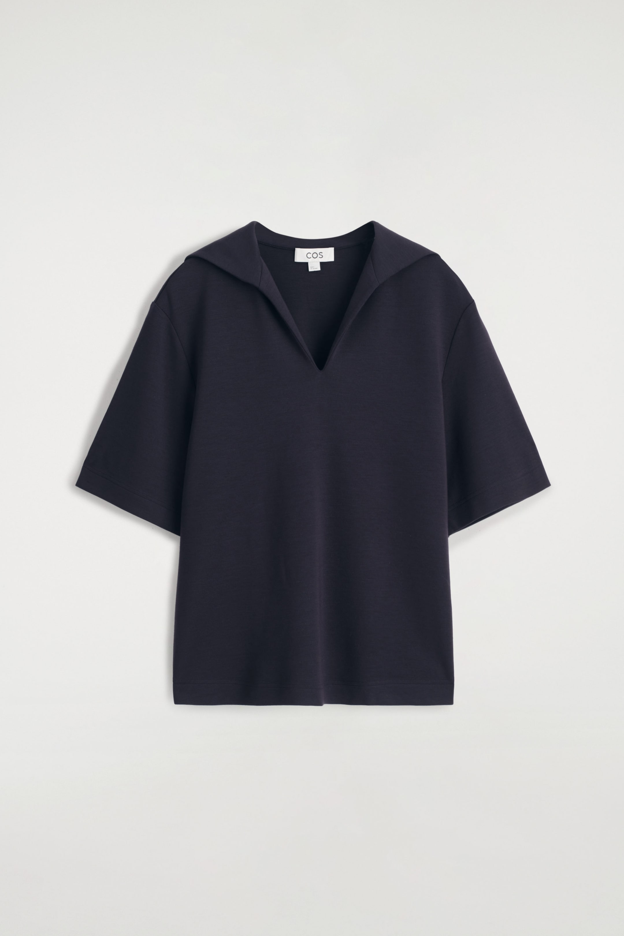 SAILOR-COLLAR JERSEY T-SHIRT