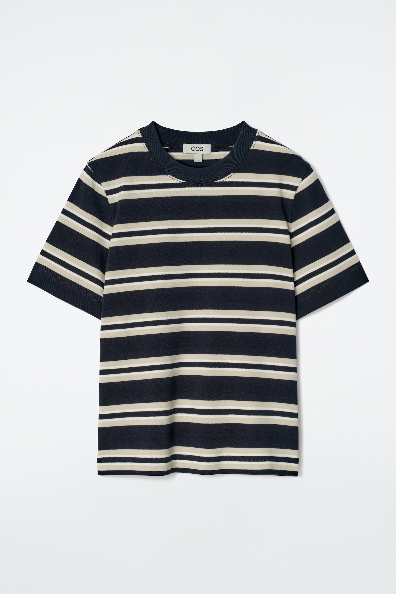 CLEAN CUT REGULAR T-SHIRT - NAVY / STRIPED/WHITE/black/GREY MARL/NAVY/LIGHT BEIGE/CHARCOAL MÉLANGE/WHITE / BLACK/PINK / NAVY/KHAKI/NAVY / WHITE / STRIPED/ORANGE / WHITE / STRIPED/COBALT BLUE/BRIGHT BLUE/BLACK / STRIPED/WHITE / BLACK / STRIPED/RED/LIGHT PINK/BLUE / STRIPED/off-white / black/BLUE/BLACK / GREEN / STRIPED - 2