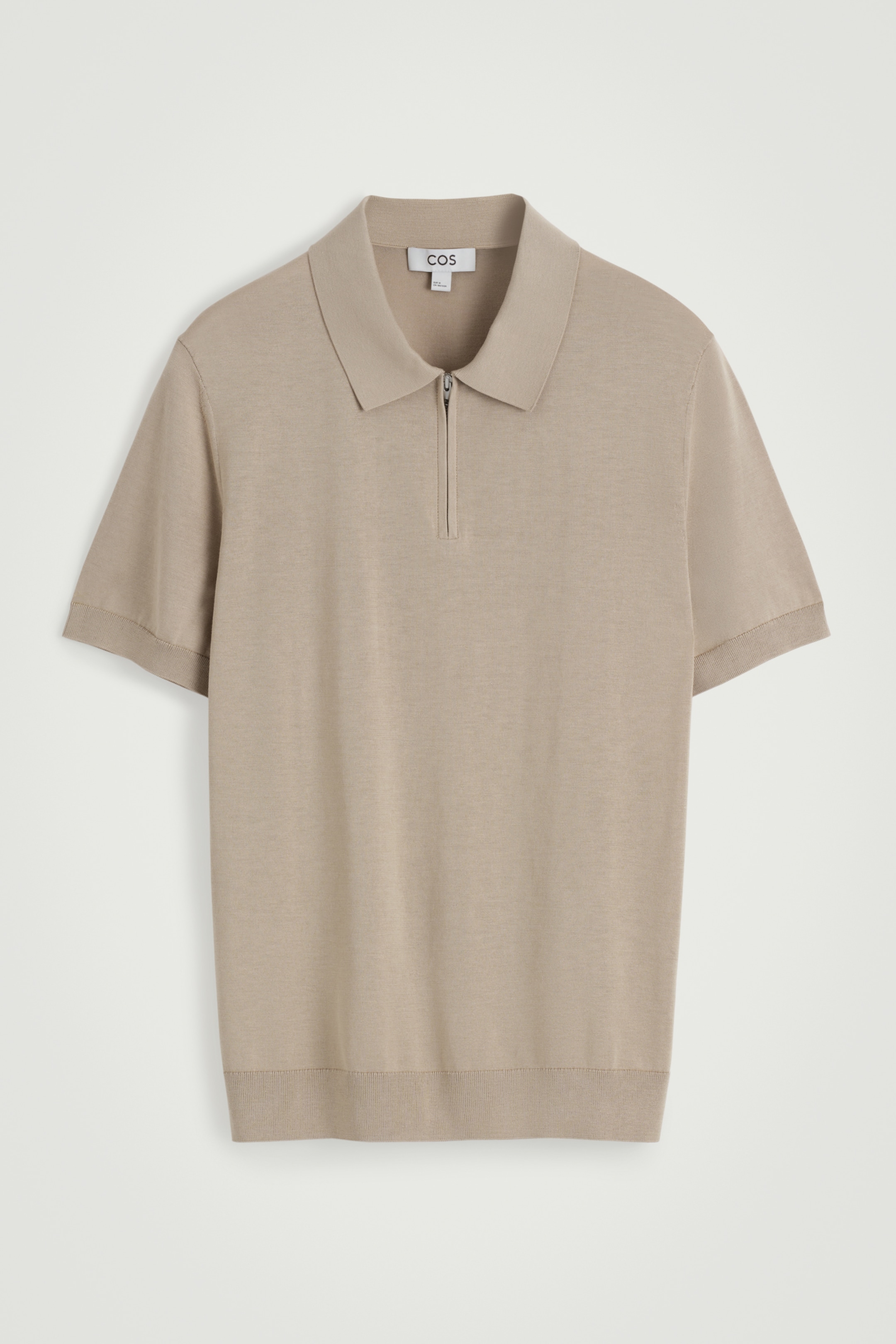 Ver imagen más grande: POLO CON CREMALLERA EN PUNTO DE SEDA - TOPO - HOMBRE | H&M ES 7