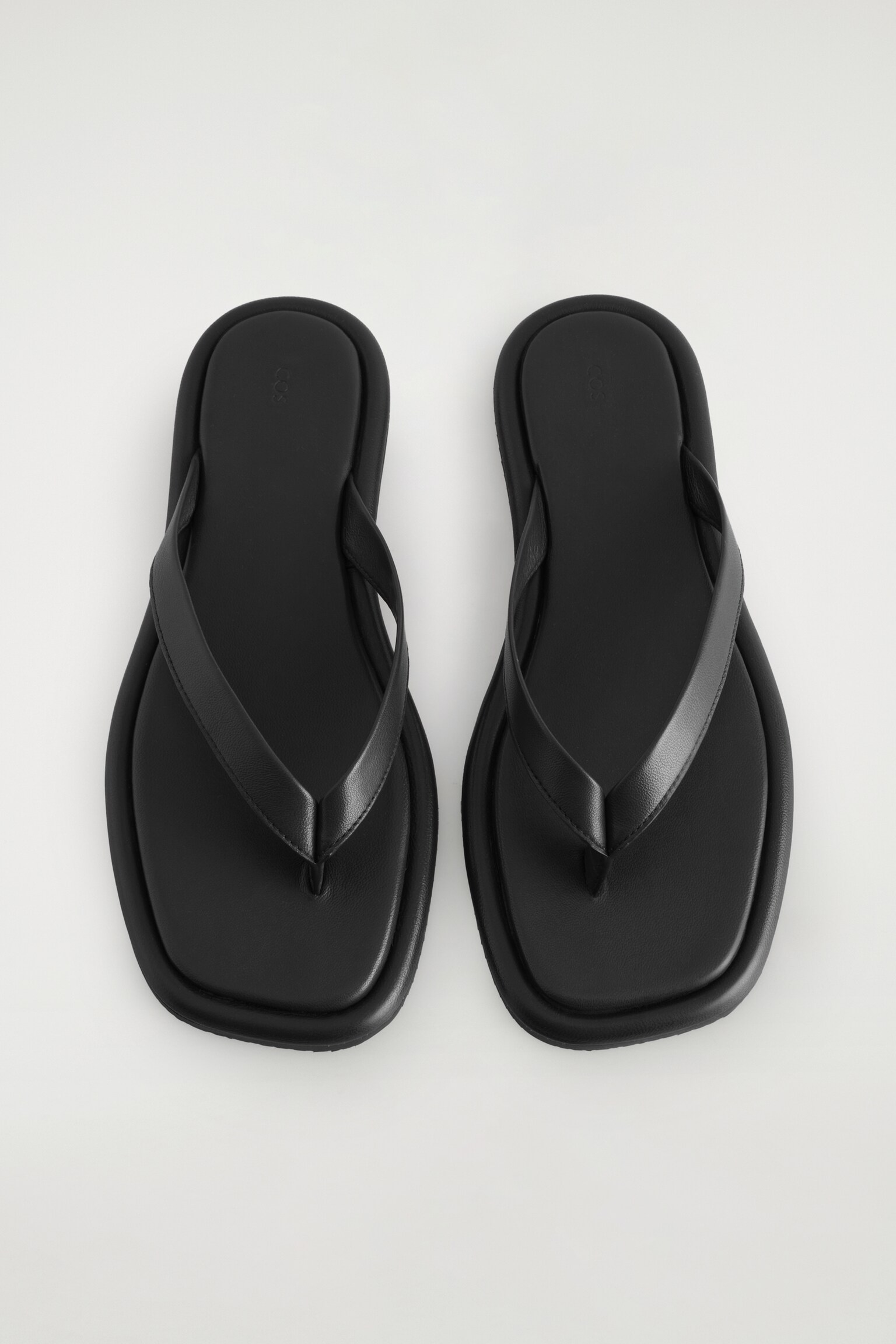 TONGS EN CUIR - NOIR/ROUGE/BORDEAUX - 6