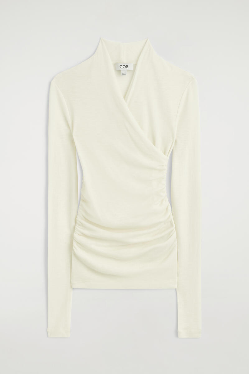 Wrap-Over Merino Wool Top