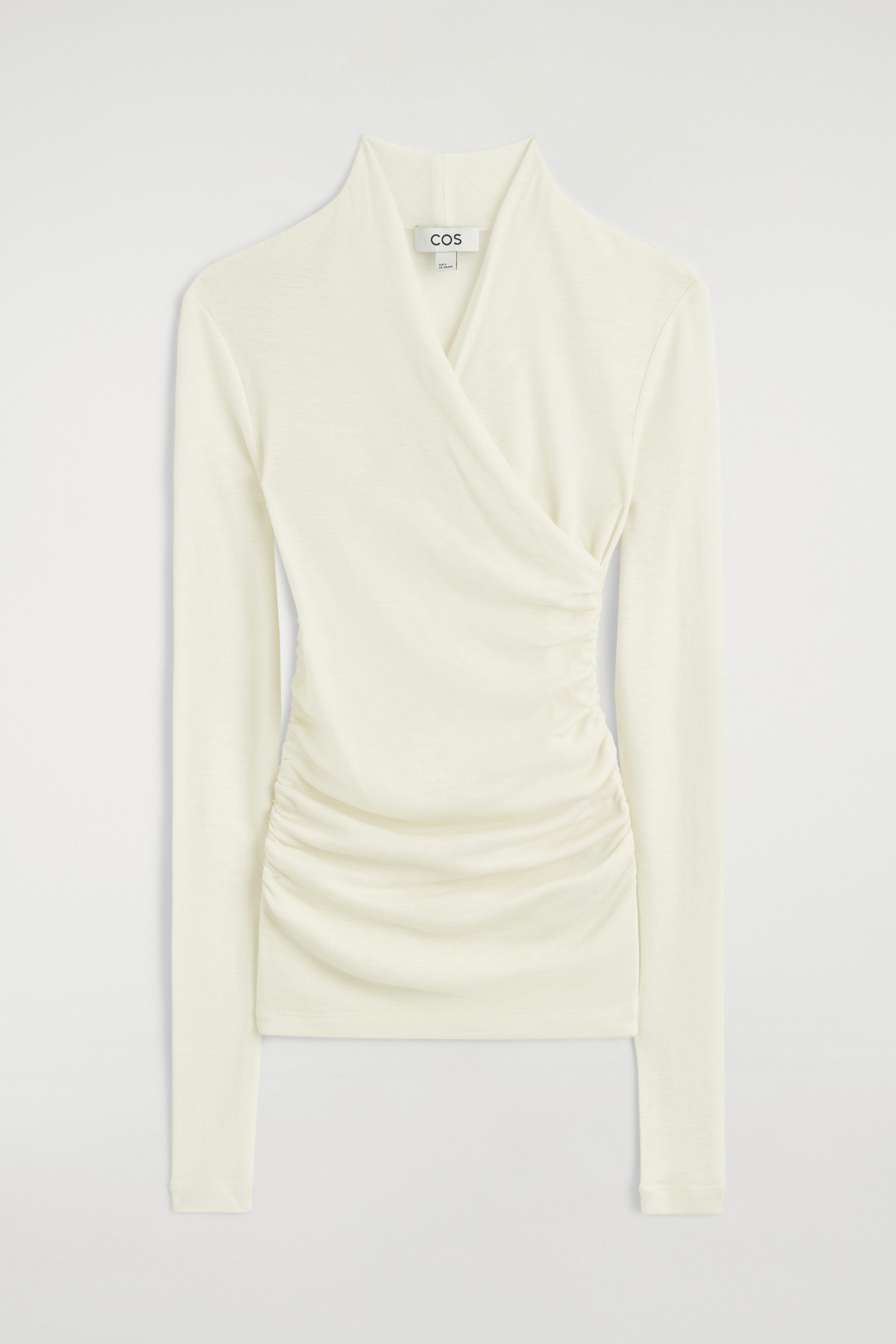 WRAP-OVER MERINO WOOL TOP thumbnail 7