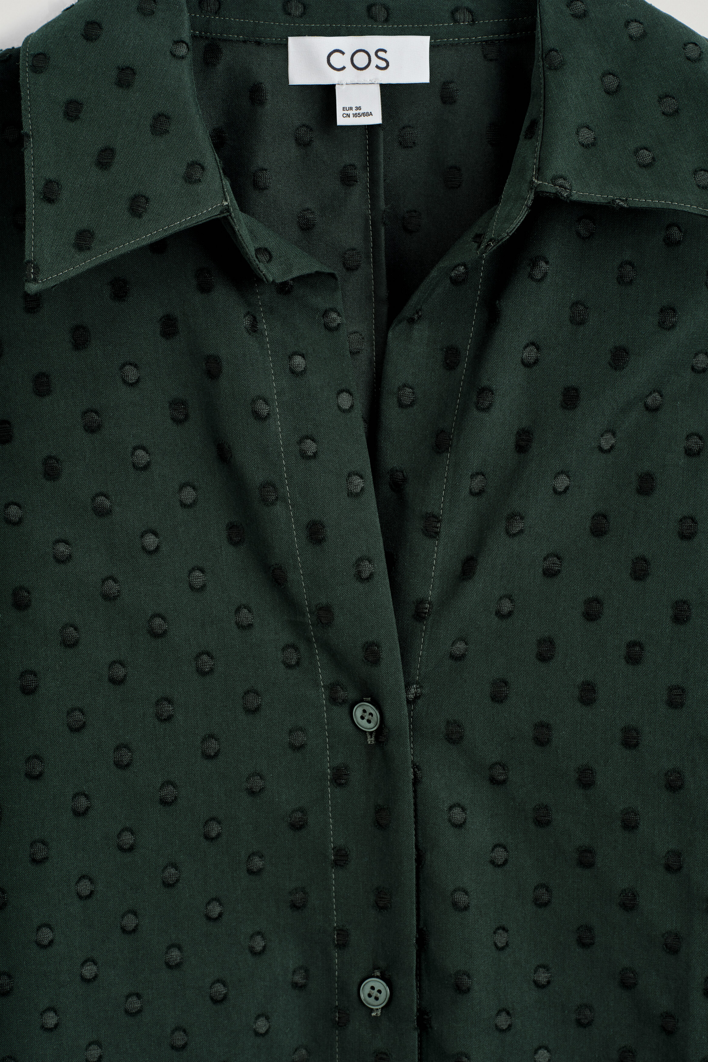 green polka dot dress shirt Attractions Dot Cotton Shirt