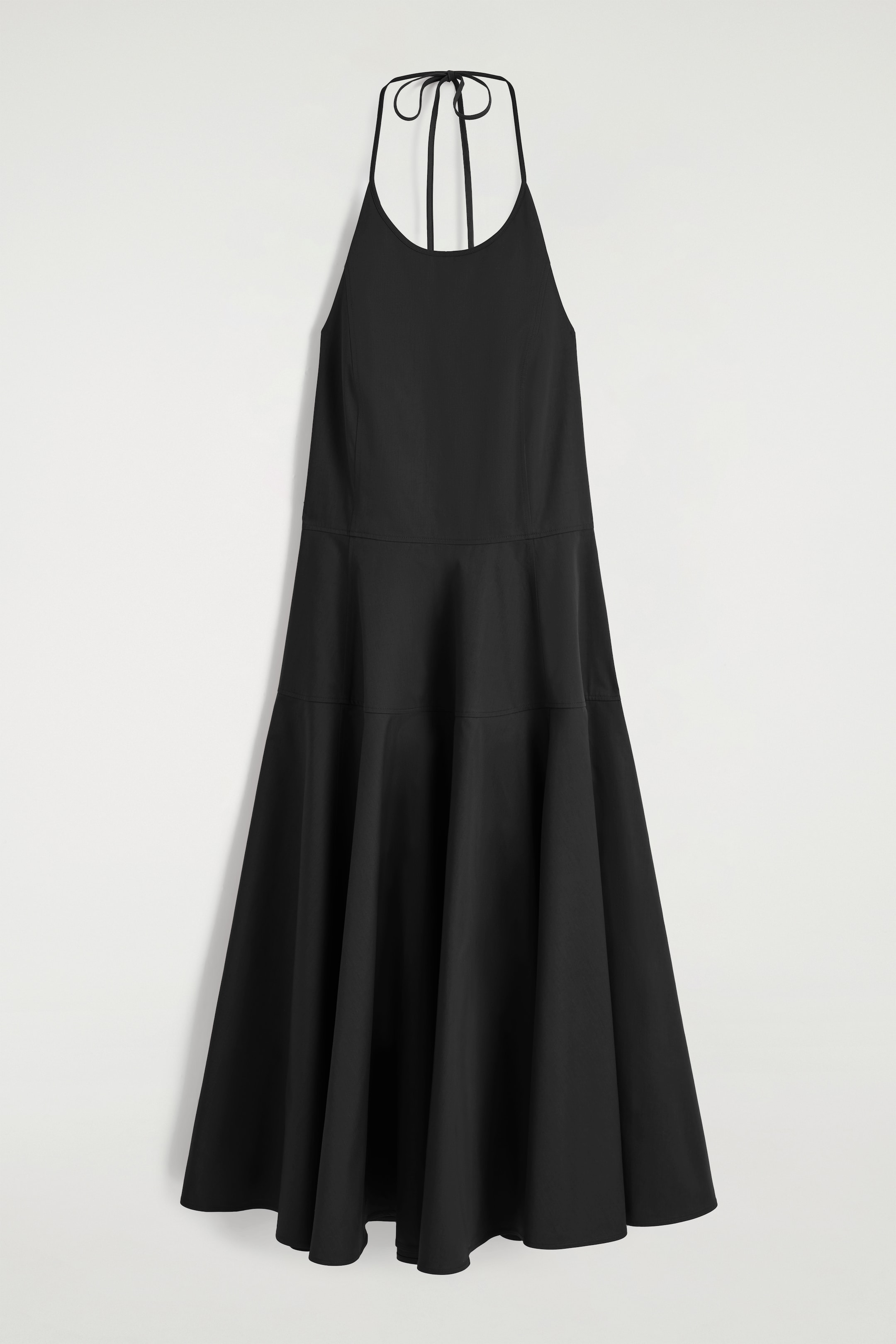 Se større billede: HALTERNECK-KJOLE I PIMABOMULD - SORT - DAME | H&M DK 5