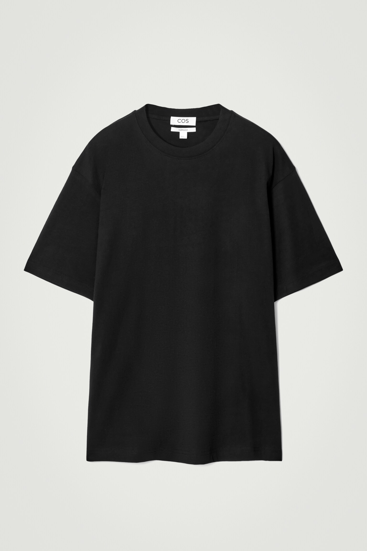 CAMISETA OVERSIZE DE ALGODÓN - NEGRO/AZUL MARINO - 2