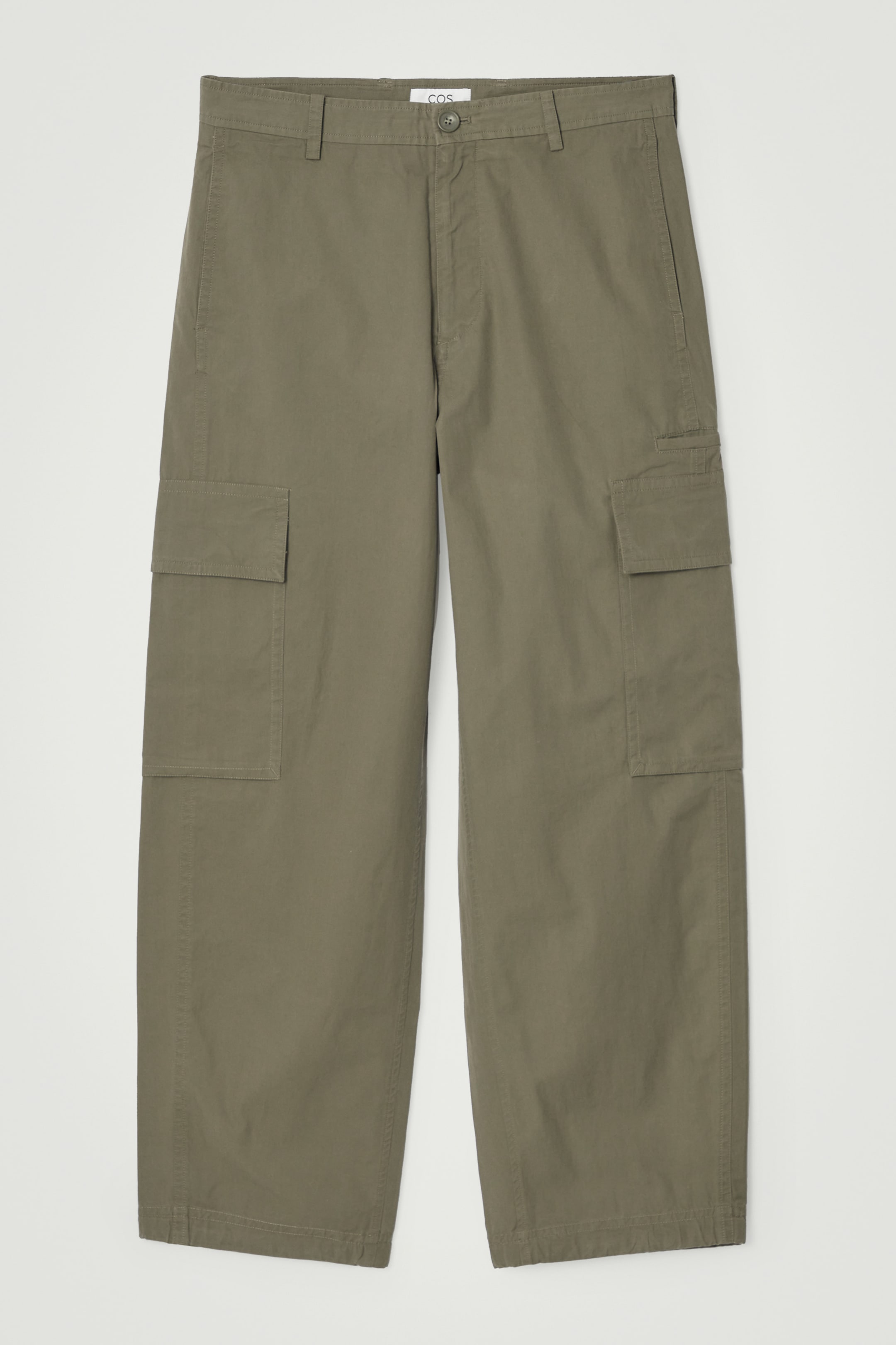 Ingrandisci l'immagine: COTTON STRAIGHT-LEG CARGO TROUSERS - KHAKI - UOMO | H&M CH 1
