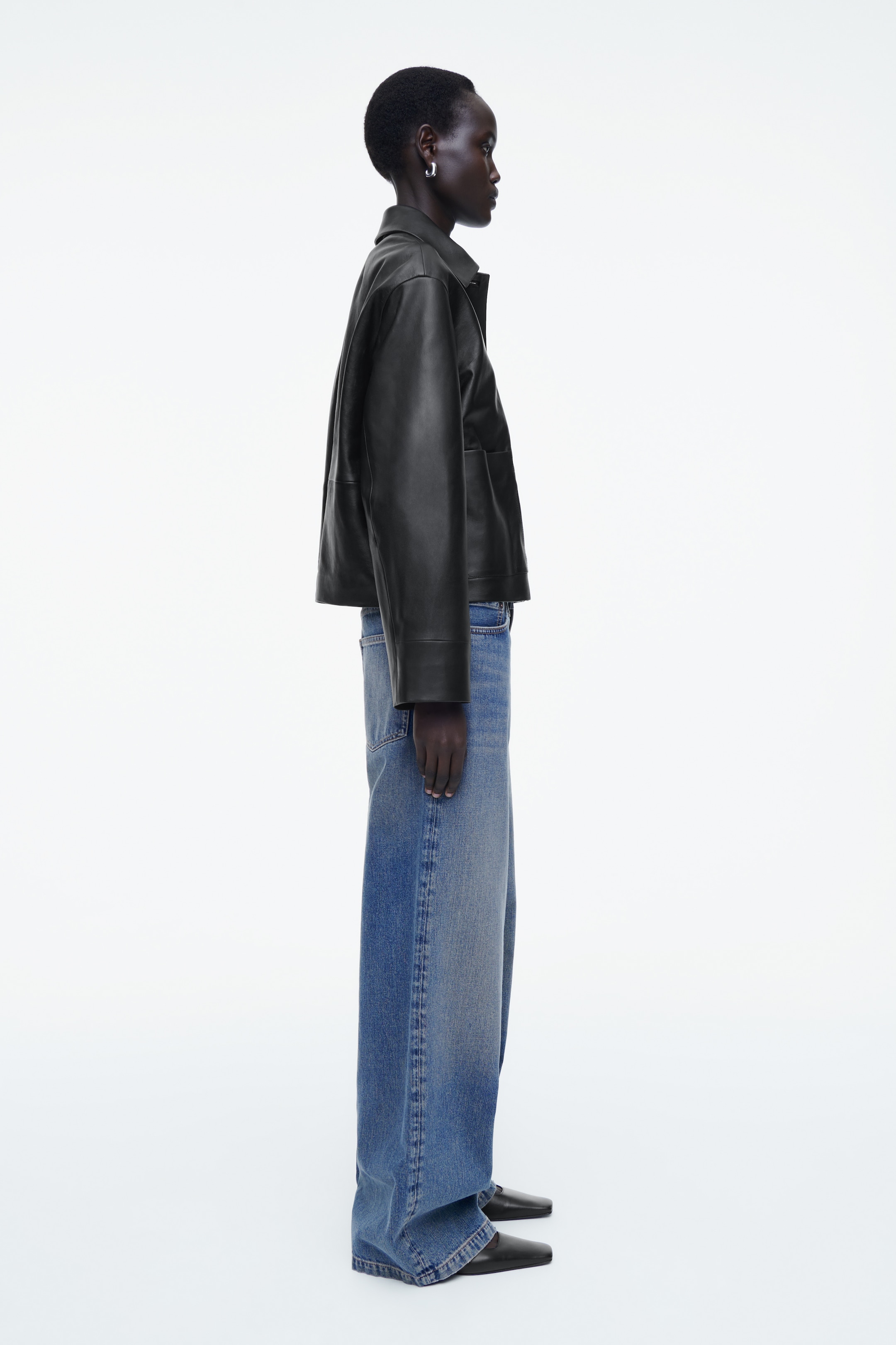 Ver imagen más grande: CHAQUETA DE CUERO CON CUELLO CLÁSICO - NEGRO - MUJER | H&M ES 5