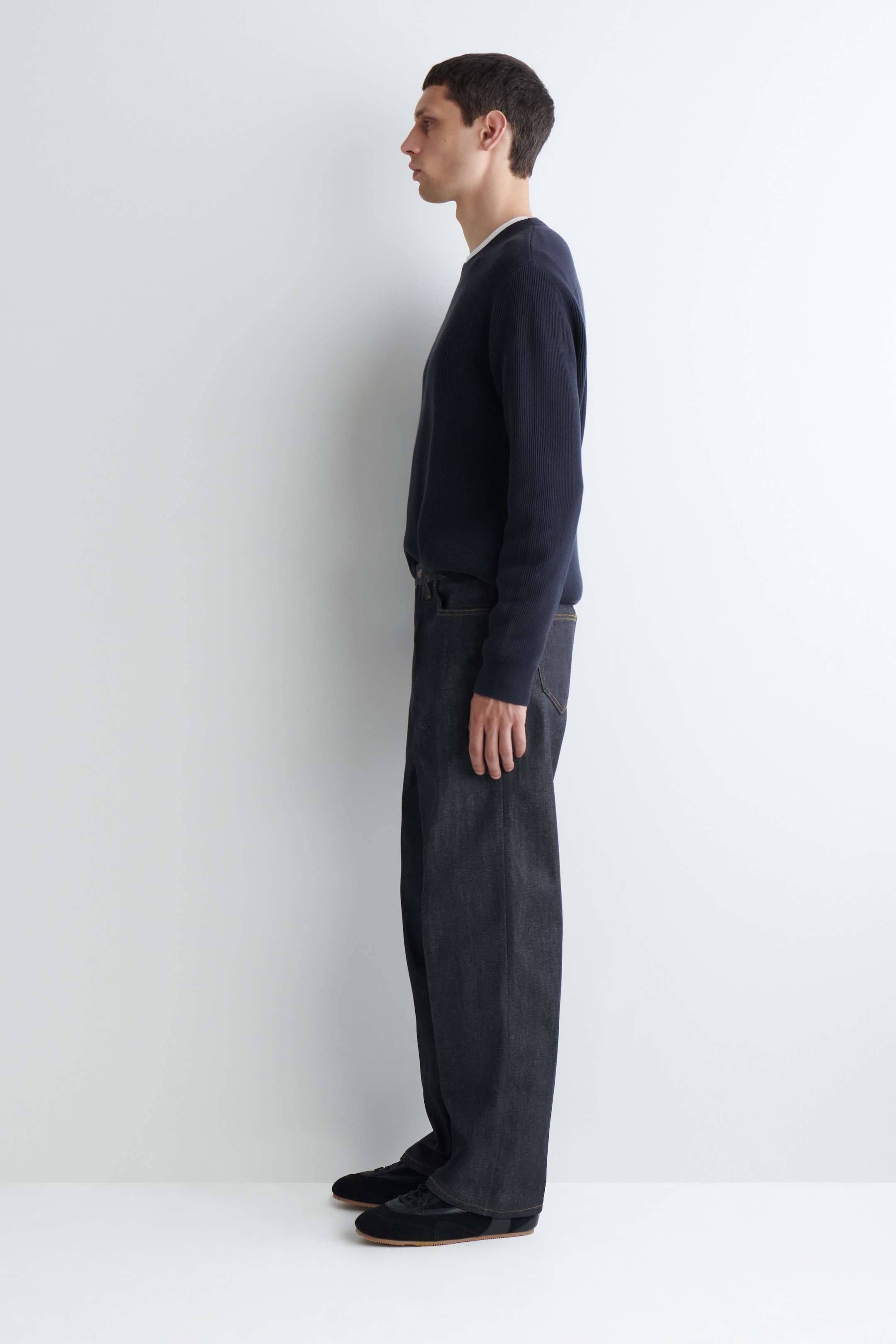 Visa större bild: RIDER RAW SELVEDGE STRAIGHT-LEG JEANS - OTVÄTTAD INDIGO - HERR | H&M SE 3
