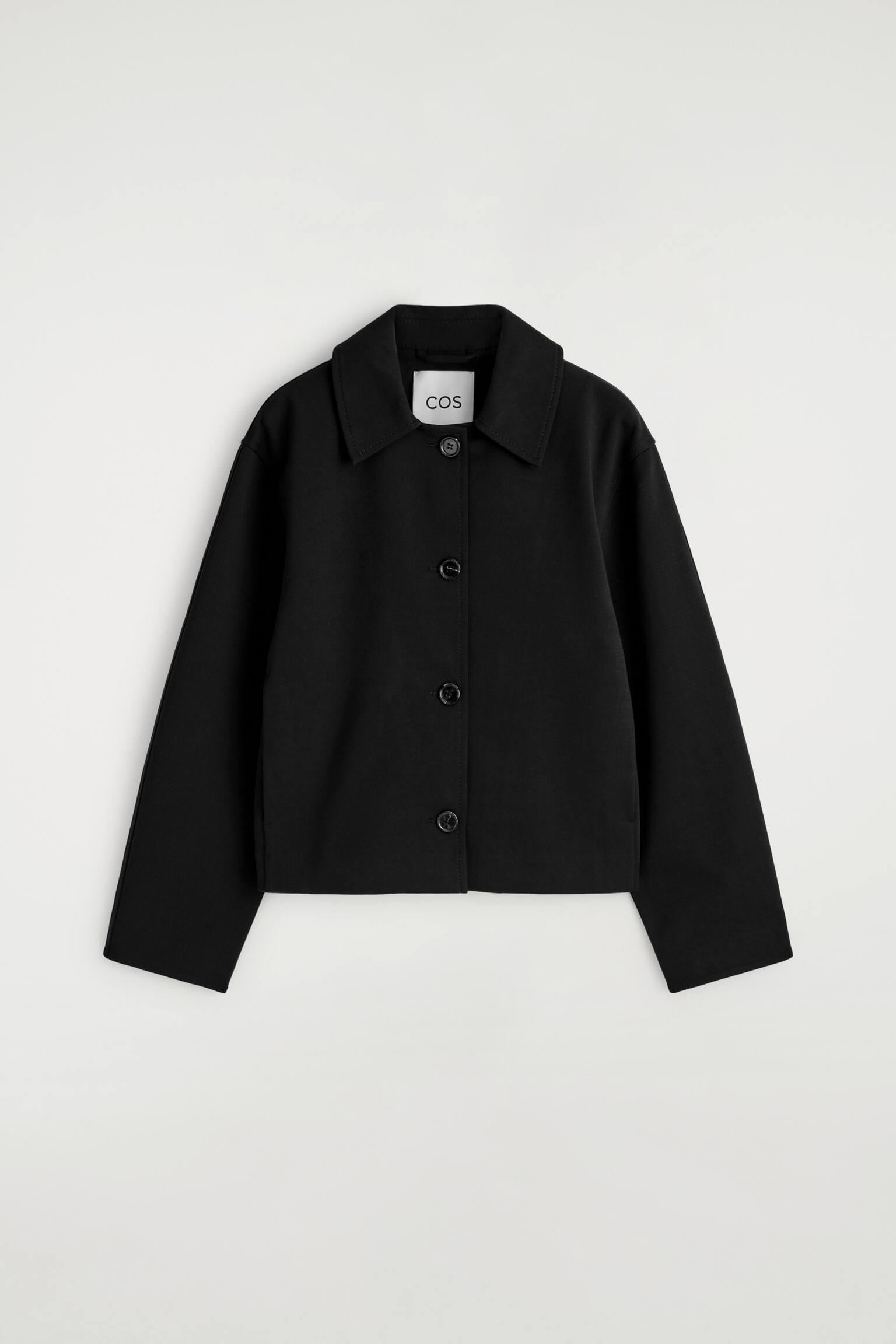 GIACCA IN JERSEY DALLA LINEA ARROTONDATA - NERO/MARRONE - 2