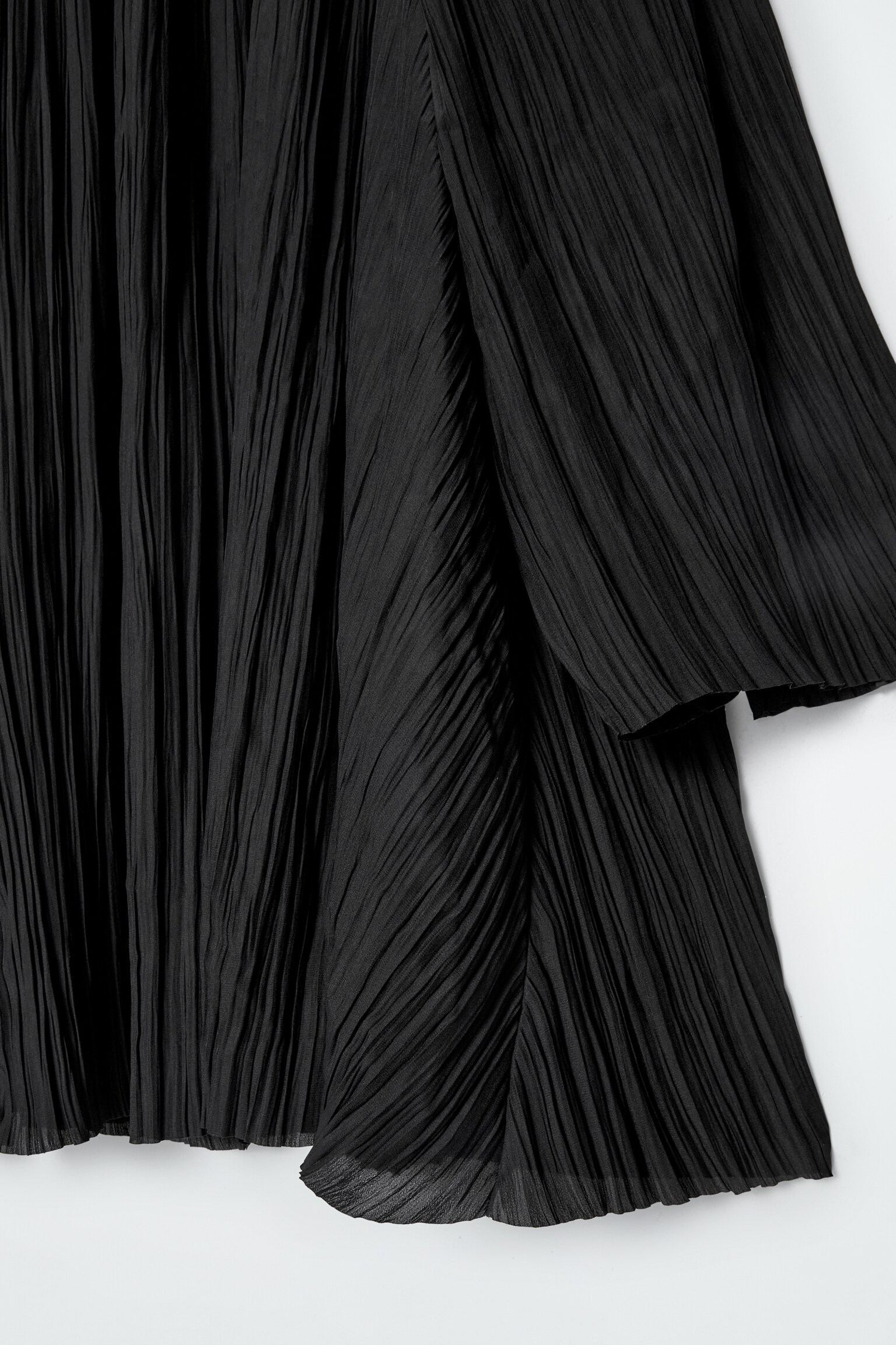 ROBE COURTE PLISSÉE - NOIR - 2