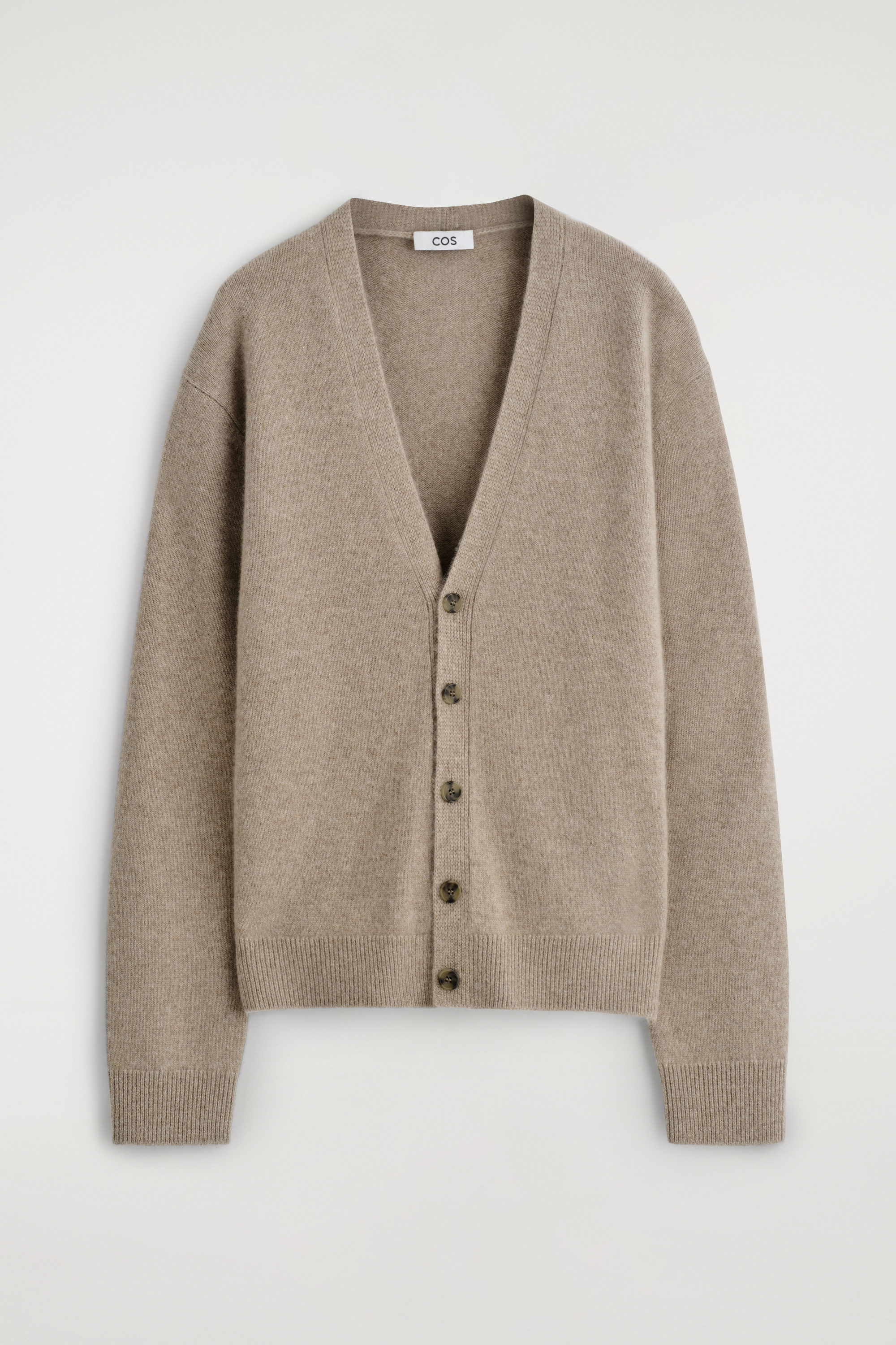 トップス POLYPLOID CARDIGAN C BROWN MELANGE Women's Gray melange Cardigan with Collar | H&M CA