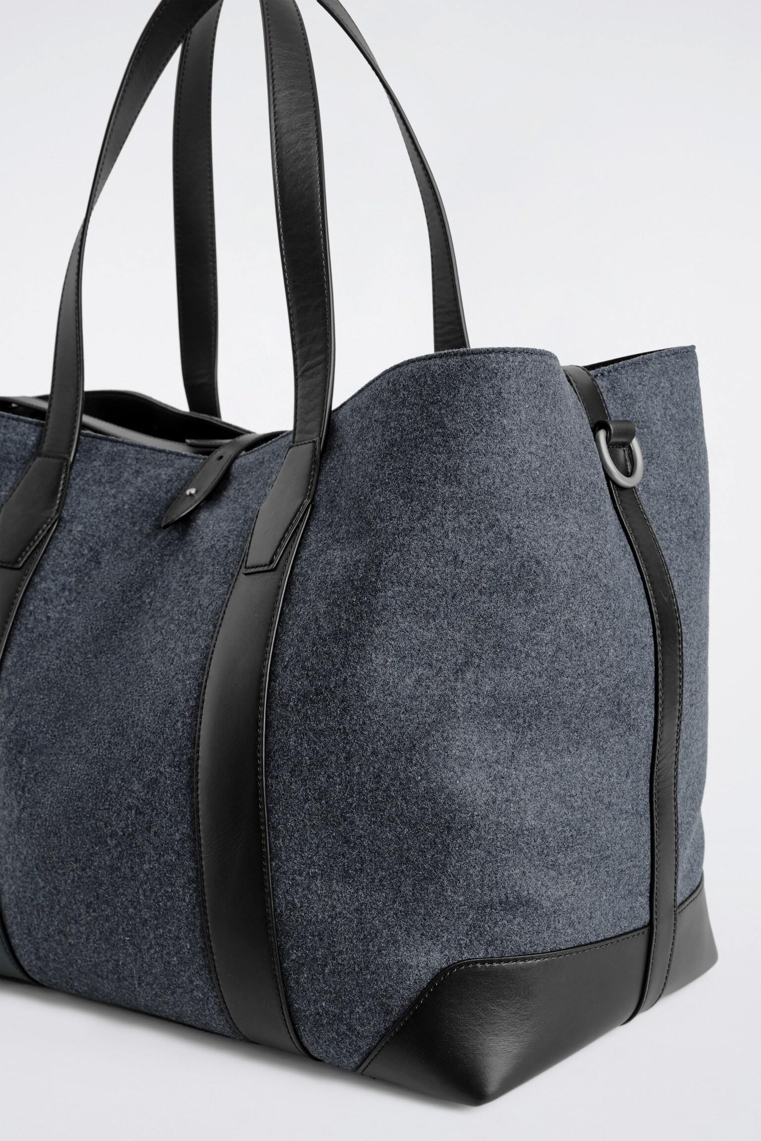WEEKENDER TOTE BAG - WOOL - GREY - 5