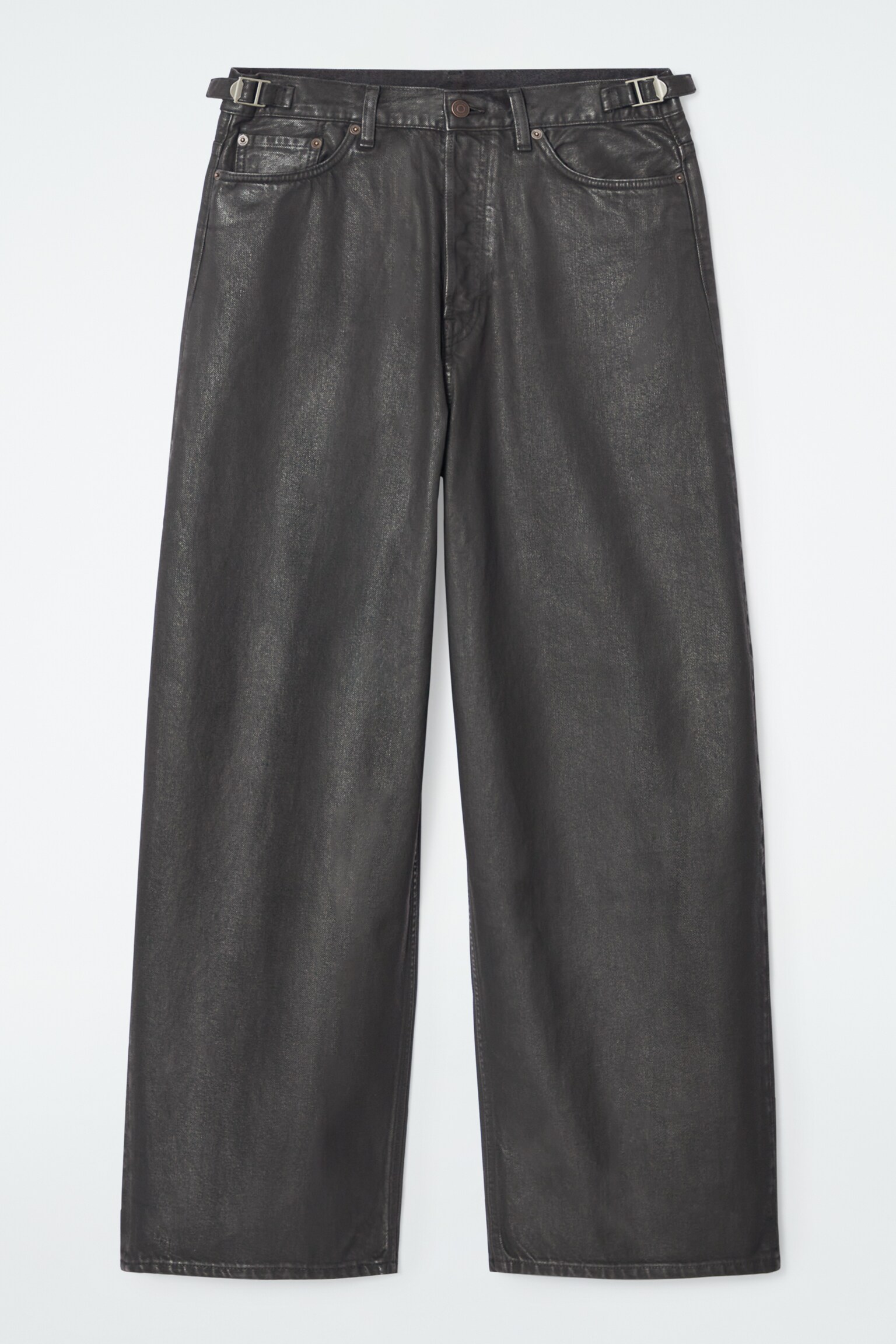 COAST WIDE-LEG JEANS - BLACK/BLUE/CRINKLED BLACK