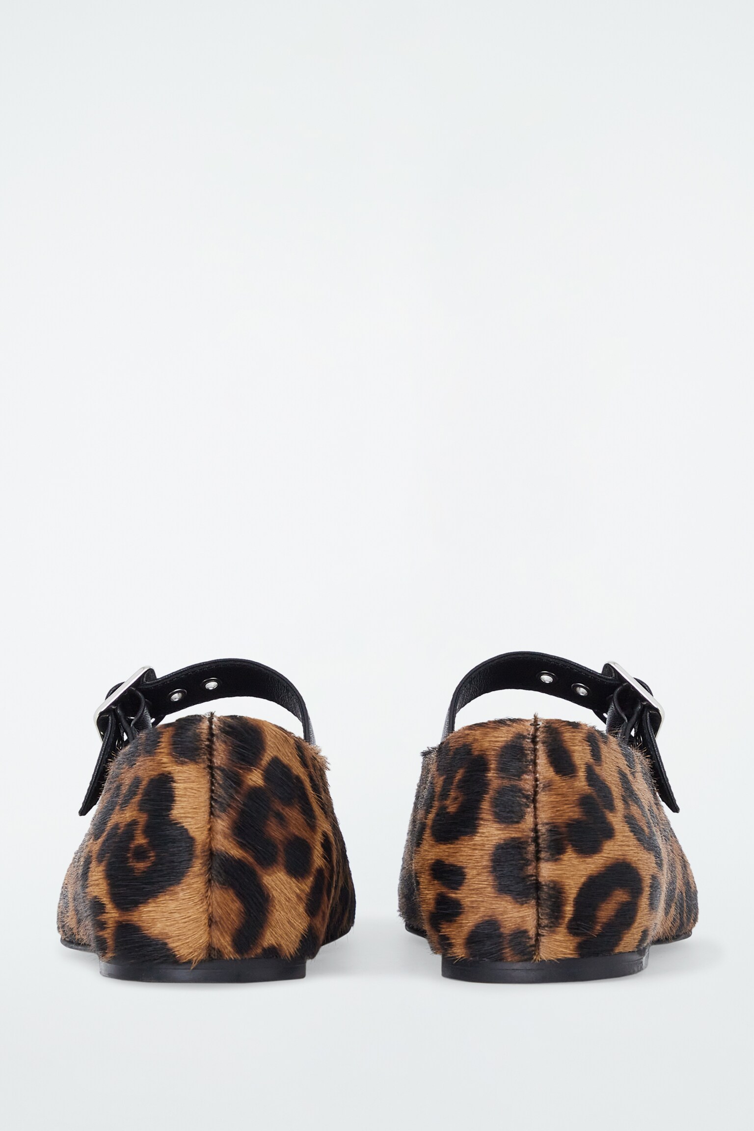 LEOPARD-PRINT PONY-HAIR LEATHER BALLET FLATS - LEOPARD - 3