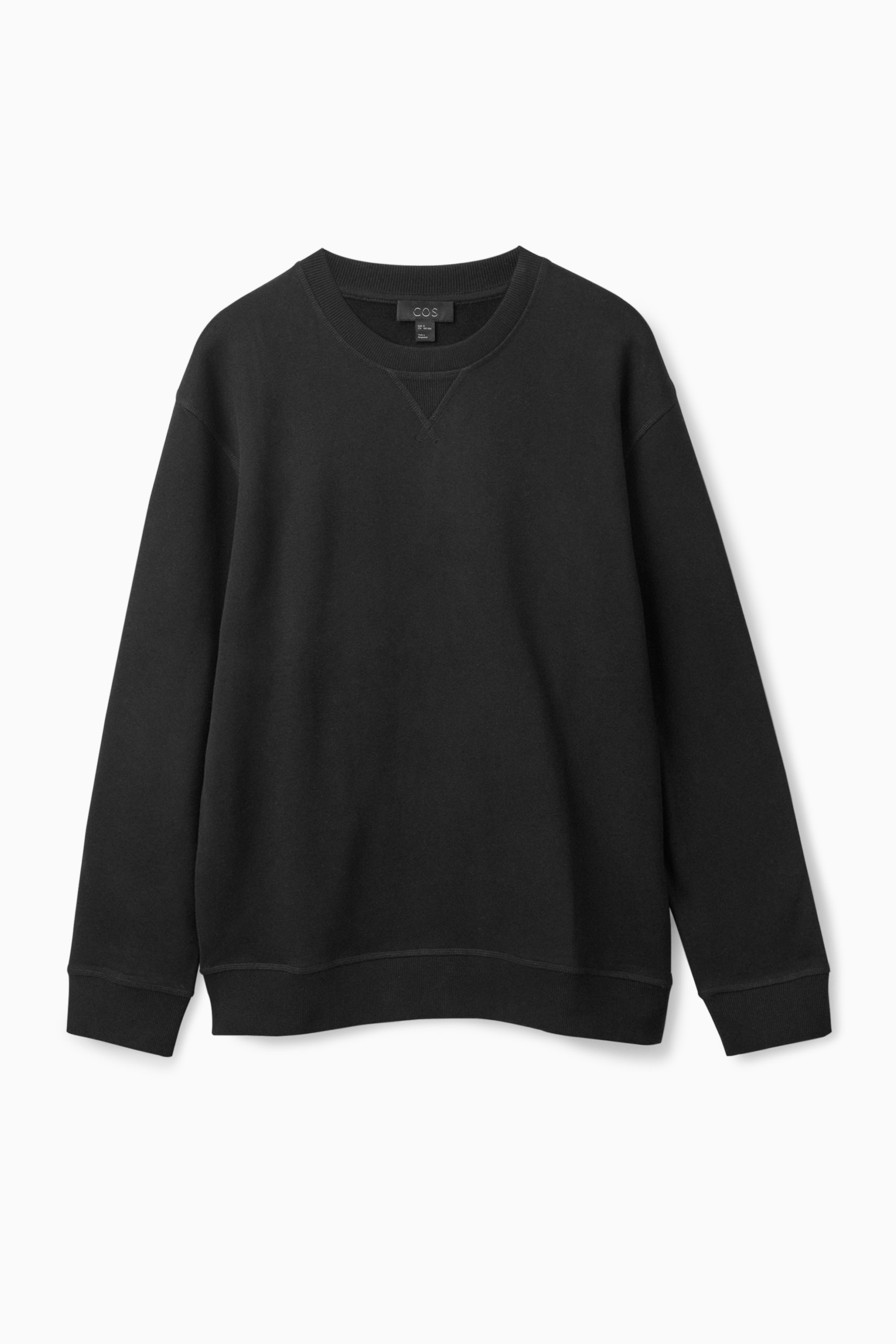 RELAXED-FIT SWEATSHIRT - BLACK | COS