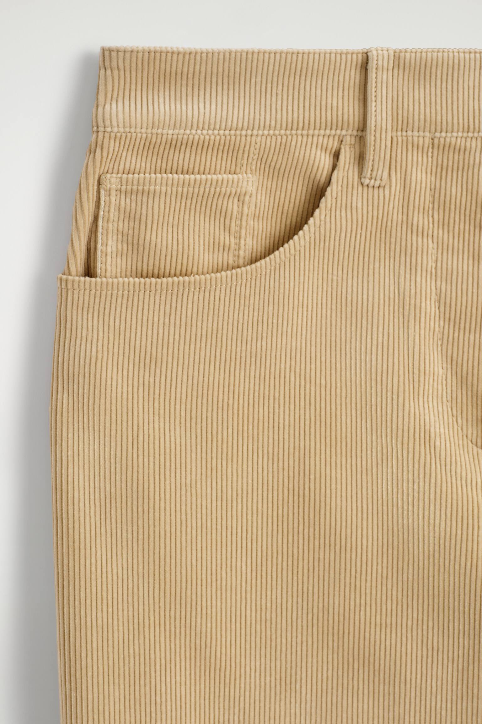 PANTALÓN DE PANA STRAIGHT-LEG - BEIGE - 5