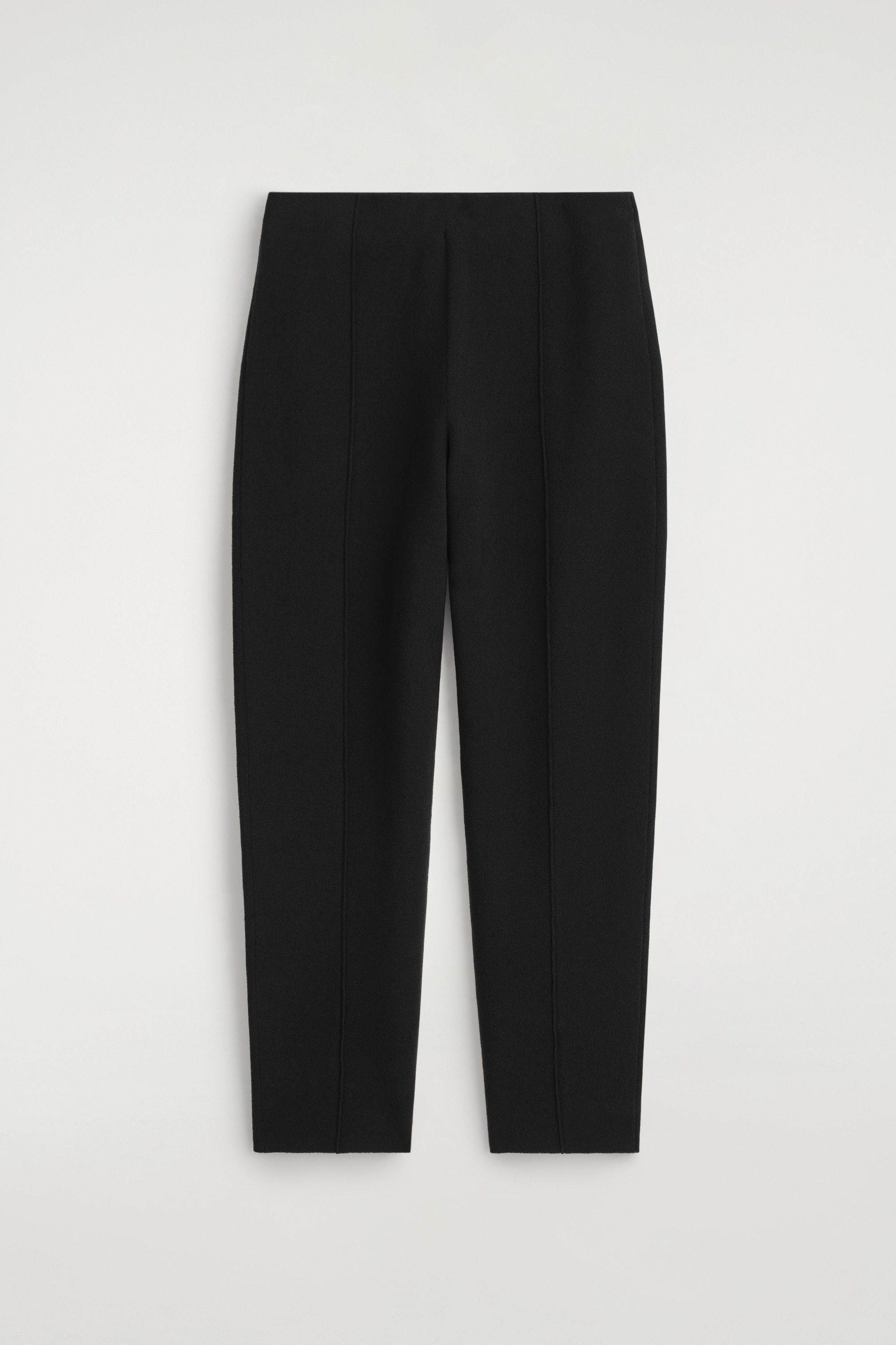 KÖTÖTT EGYENES SZÁRÚ NADRÁG - BLACK