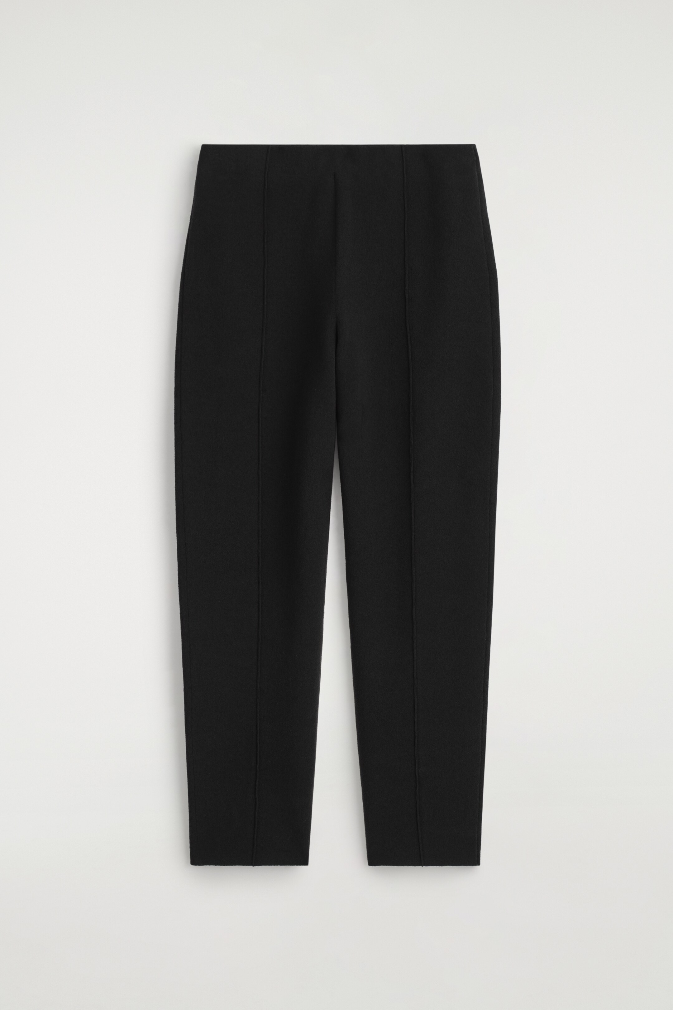 View larger image: KNITTED STRAIGHT-LEG TROUSERS - BLACK - Ladies | H&M GB 5