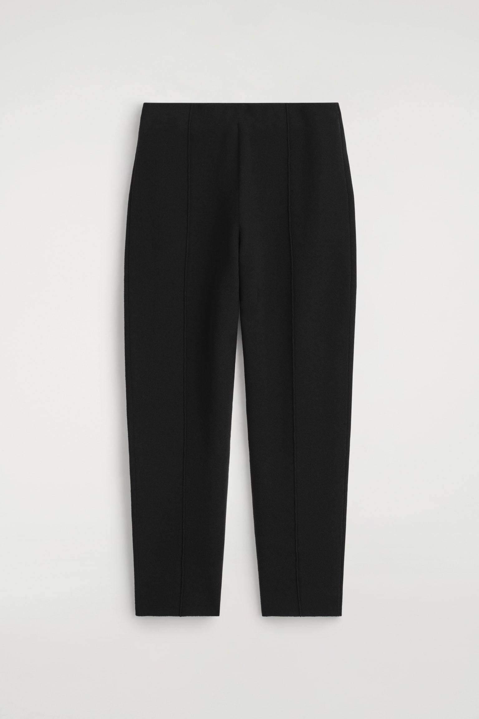 PANTALONI IN MAGLIA A GAMBA DRITTA - NERO - 2