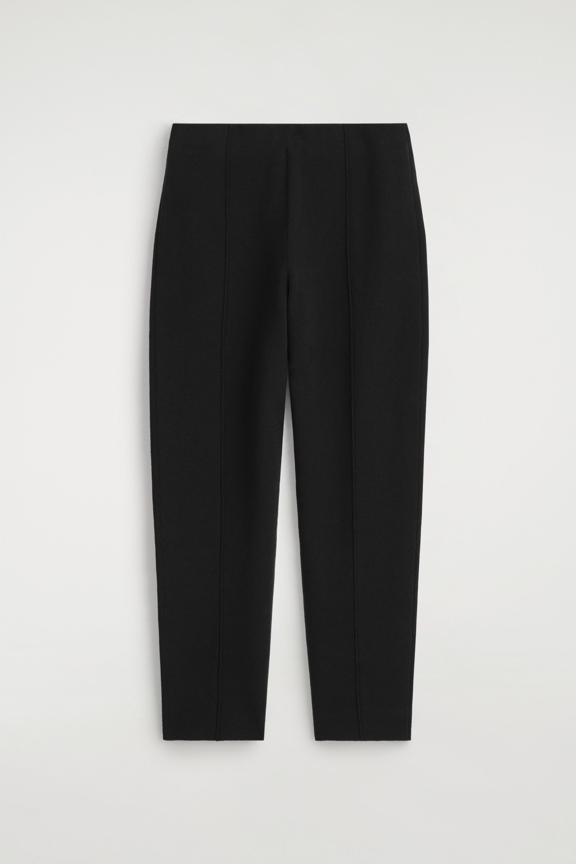 JERSEY WIDE-LEG PANTS - BLACK | COS US