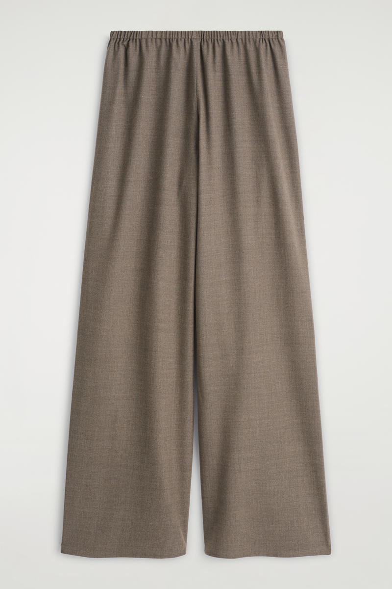 Cos Wool-blend Wide-leg Pants In Gray