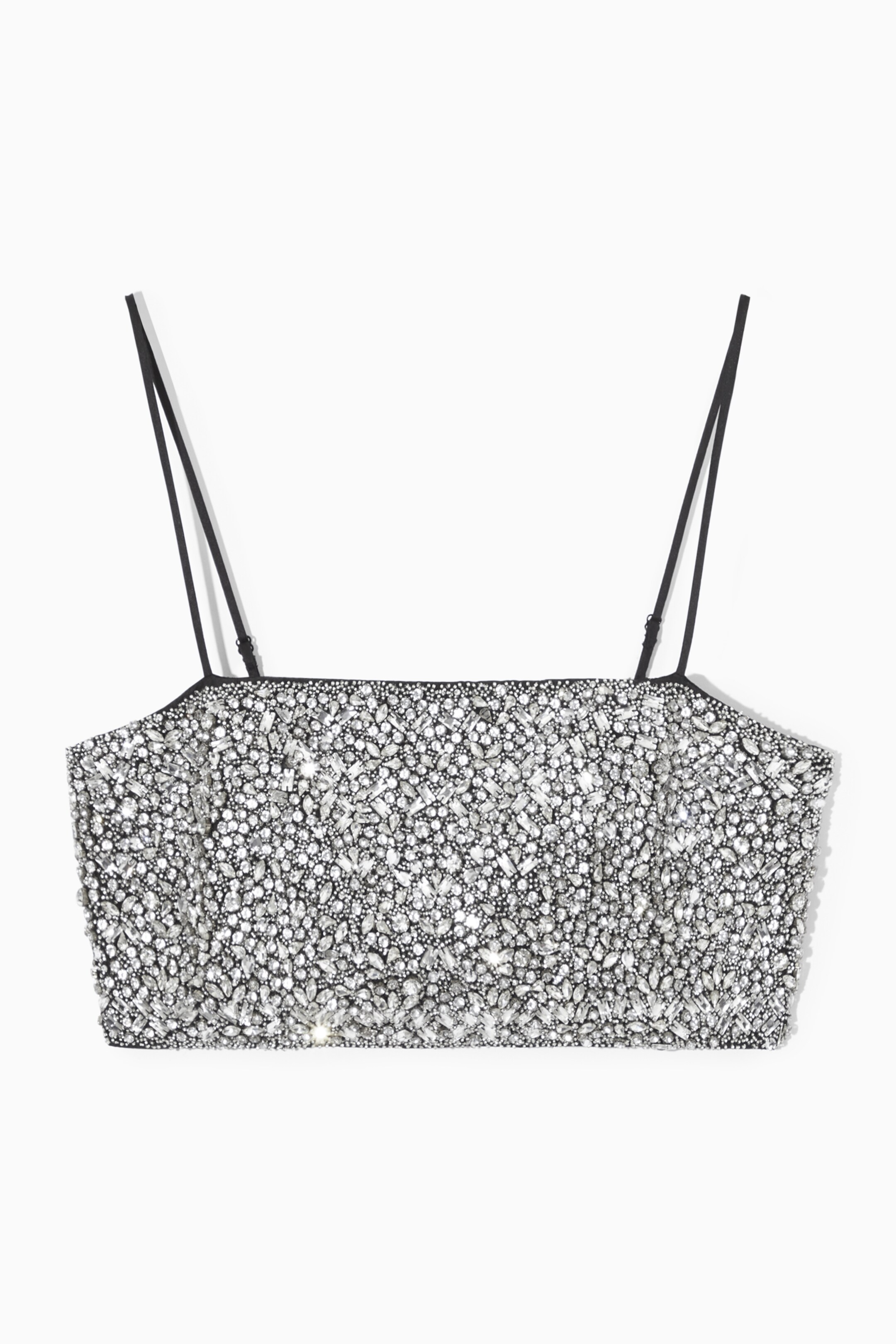 View larger image: CRYSTAL-EMBELLISHED BUSTIER - BLACK - Ladies | H&M GB 1