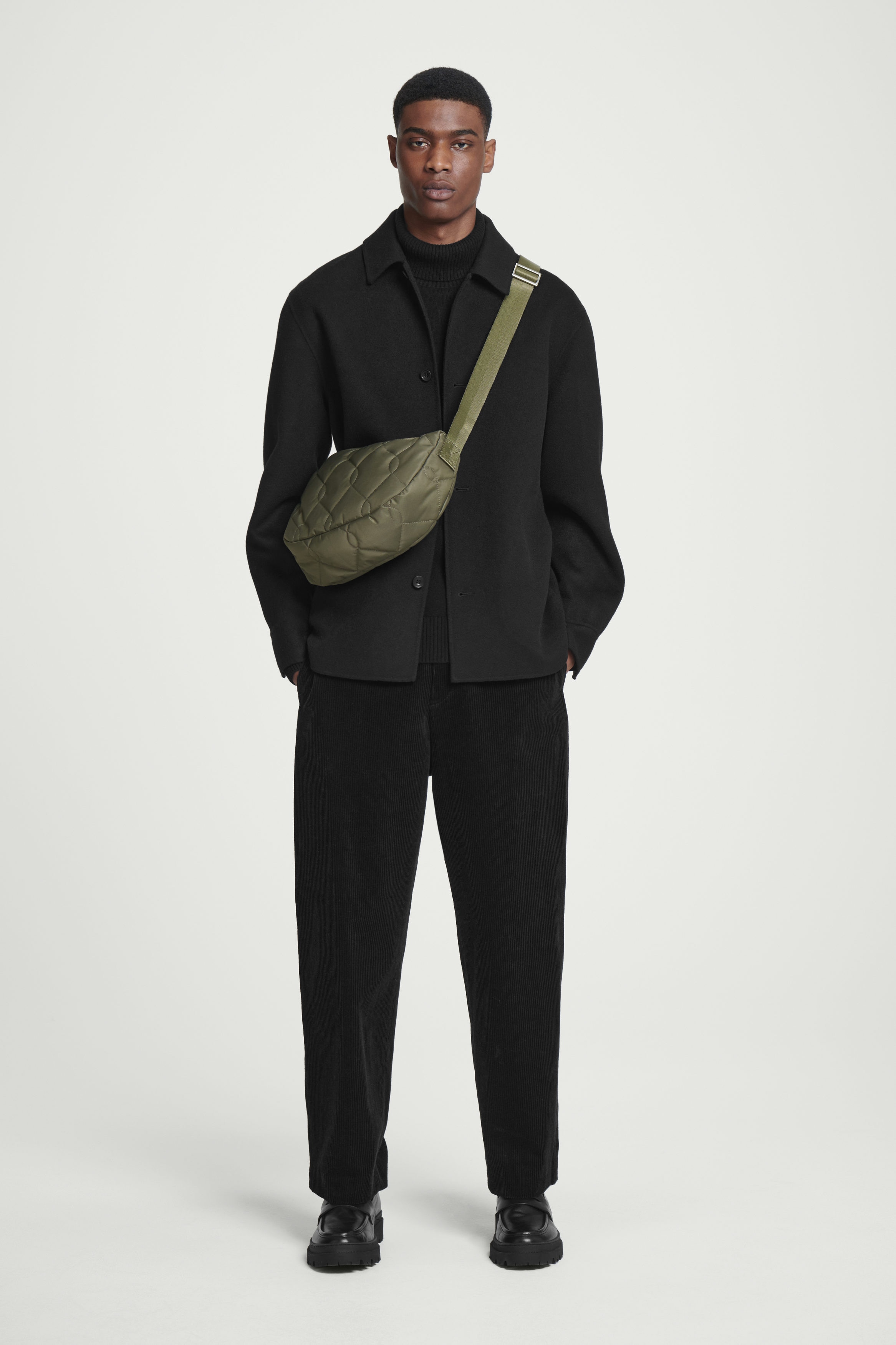 QUILTED CROSSBODY BAG - NYLON - KHAKI | COS