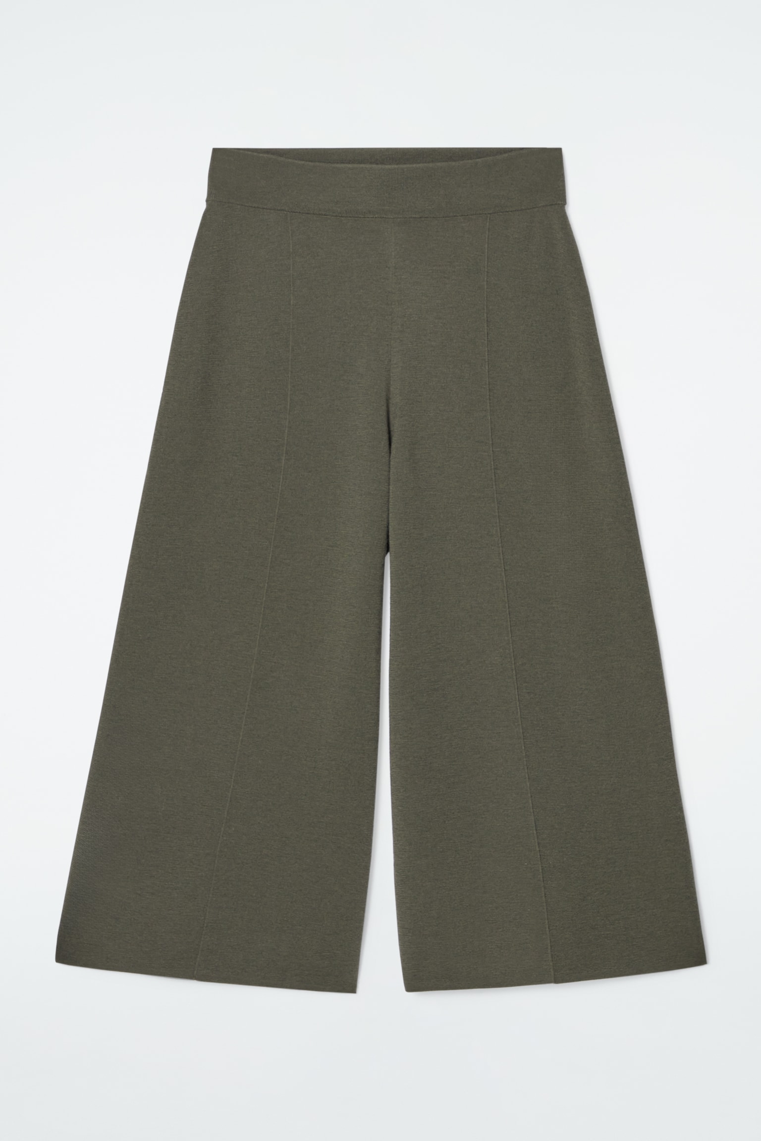 MERINO WOOL CULOTTES - DARK KHAKI/BEIGE