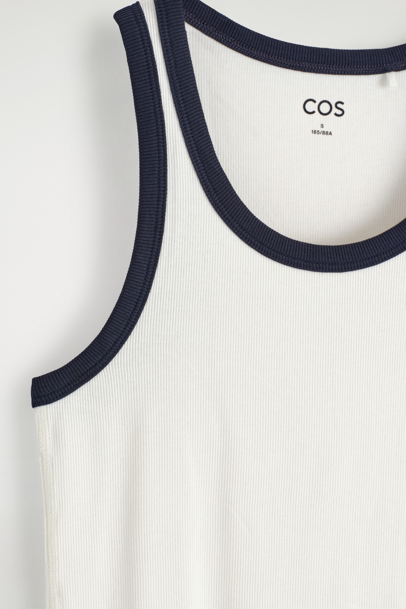 RIBBED TANK TOP - WHITE / NAVY/WHITE/black/RED / WHITE / STRIPED/MOLE MÉLANGE - 6