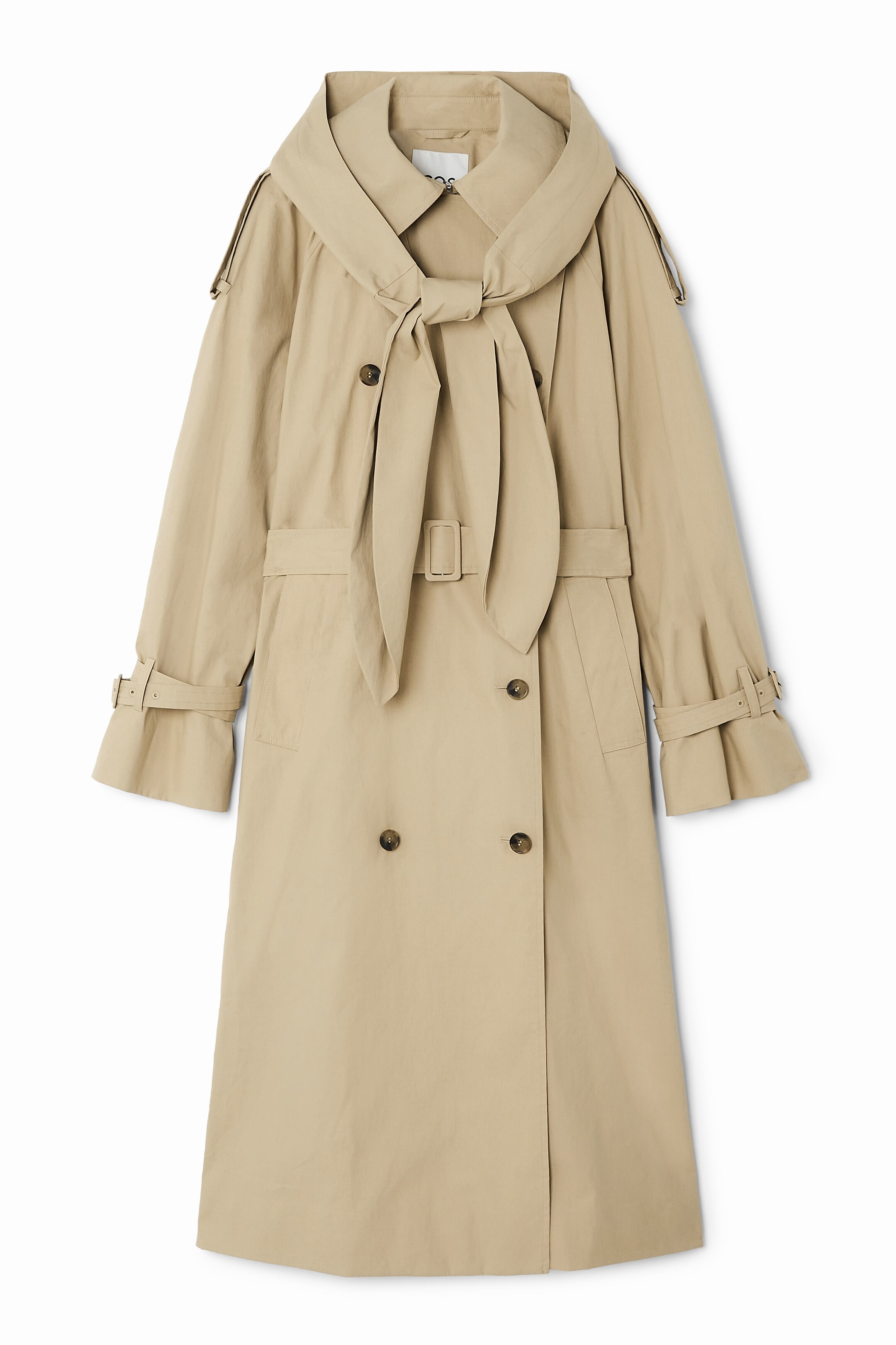 View larger image: HOODED TRENCH COAT - BEIGE - Ladies | H&M GB 1