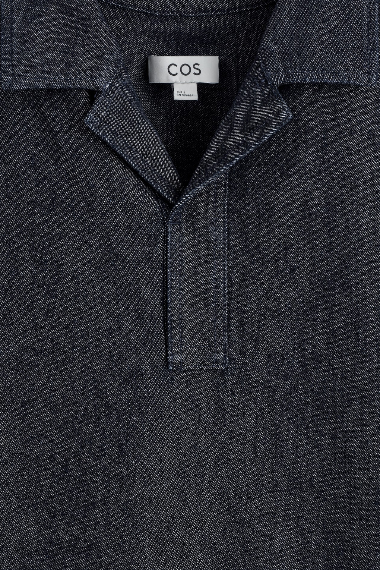 DENIM POPOVER SHIRT — INDIGO