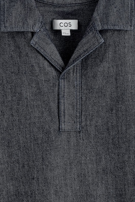 DENIM POPOVER SHIRT — INDIGO 7