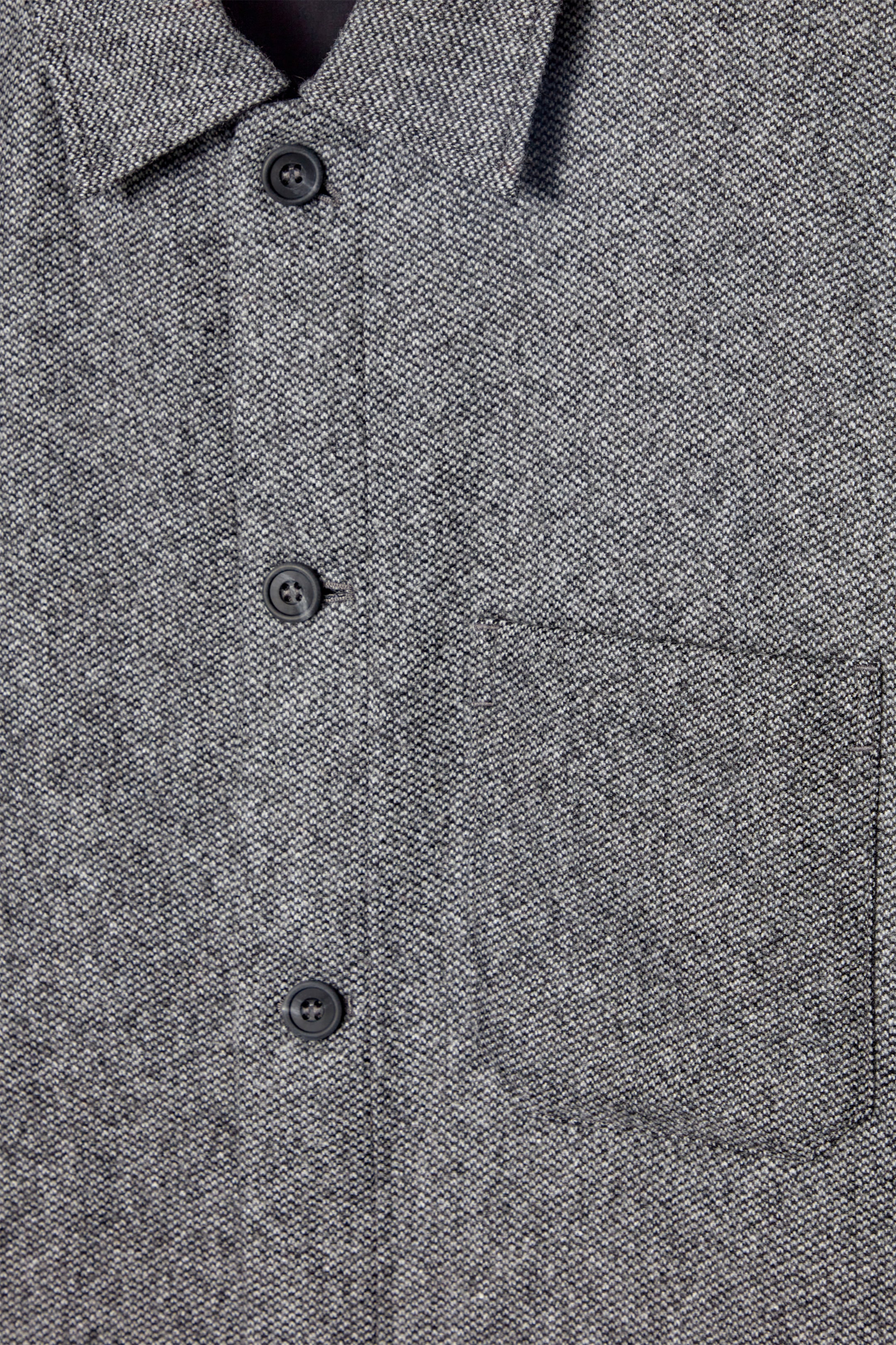 Ingrandisci l'immagine: TEXTURED WOOL-BLEND OVERSHIRT - GREY - UOMO | H&M CH 8