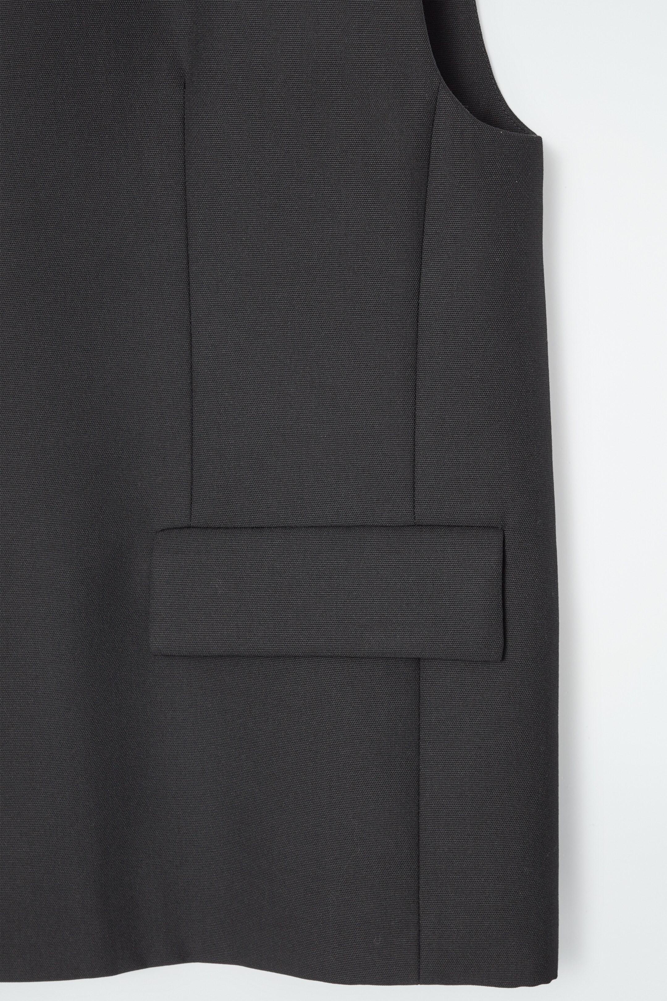 Agrandir l'image: LONG GILET EN SERGÉ DE LAINE MÉLANGÉE - NOIR - FEMME | H&M CH 2