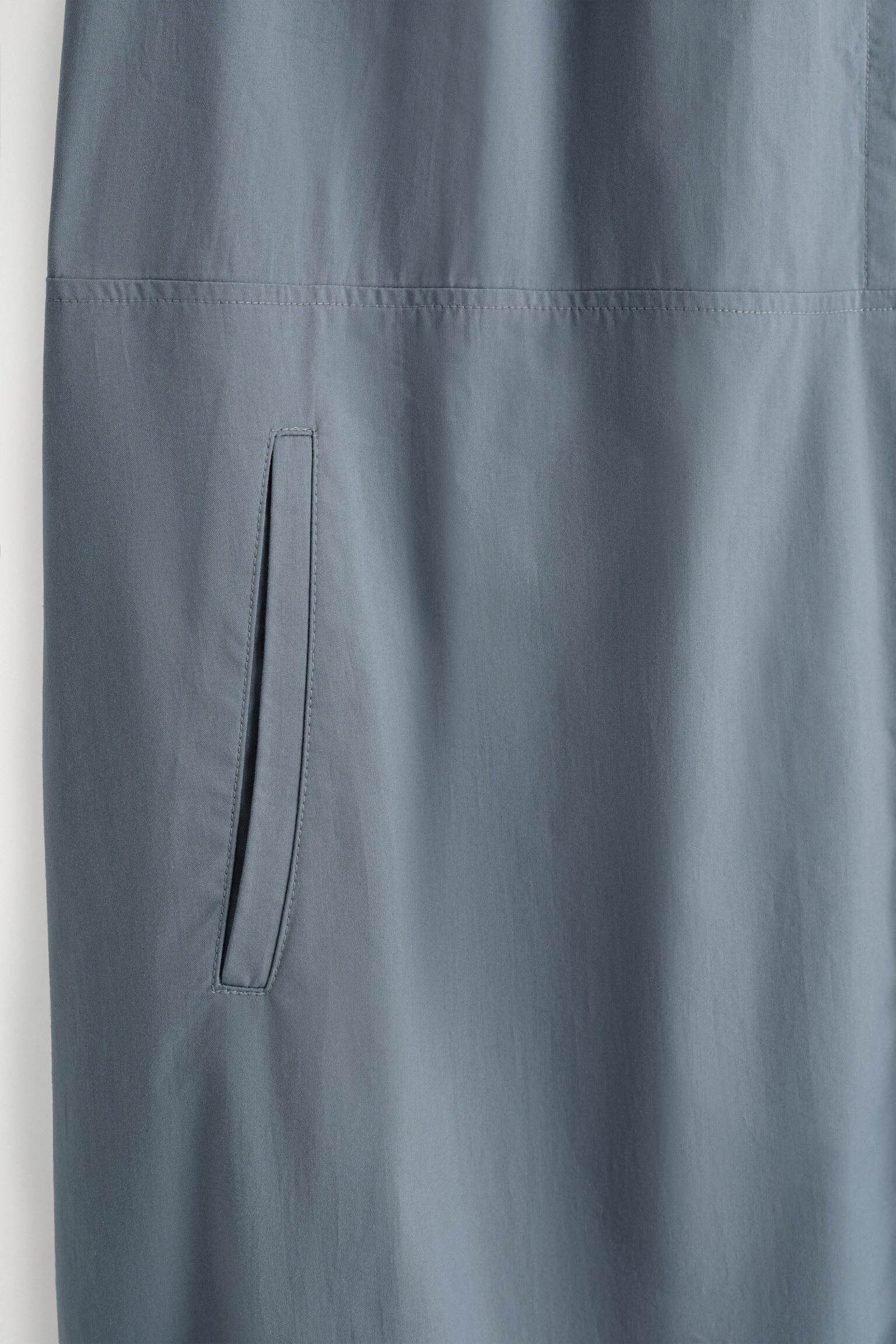 ROBE MIDI À OURLET BULLE - GRIS/VERT FONCÉ - 6