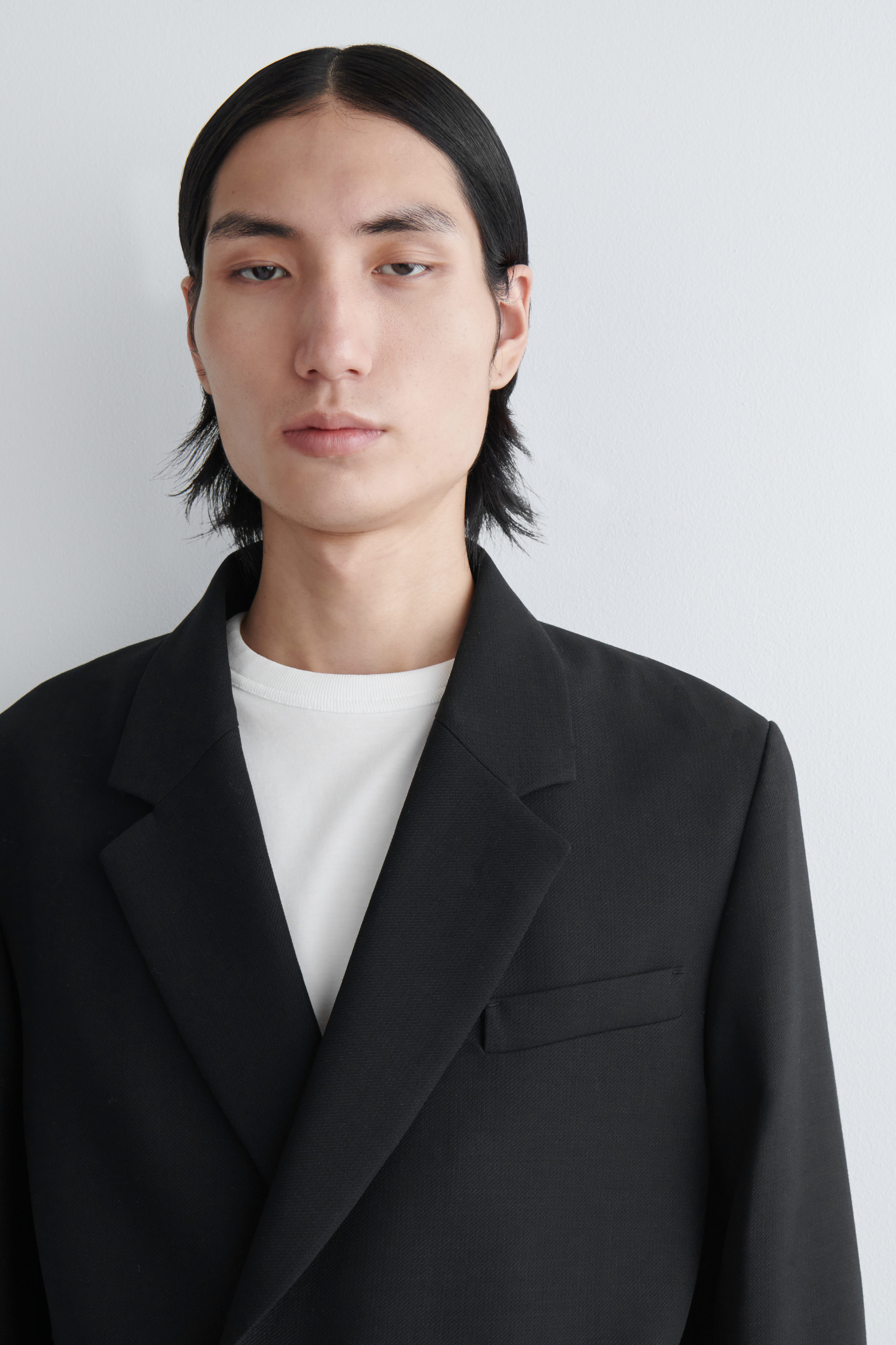 【極美品】【COS】UNSTRUCTURED WOOL-BLEND BLAZER UNSTRUCTURED WOOL-BLEND BLAZER - DARK BROWN | COS NL