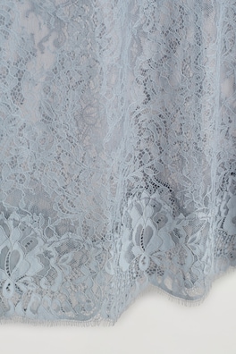 LACE MIDI SKIRT — LIGHT BLUE 6