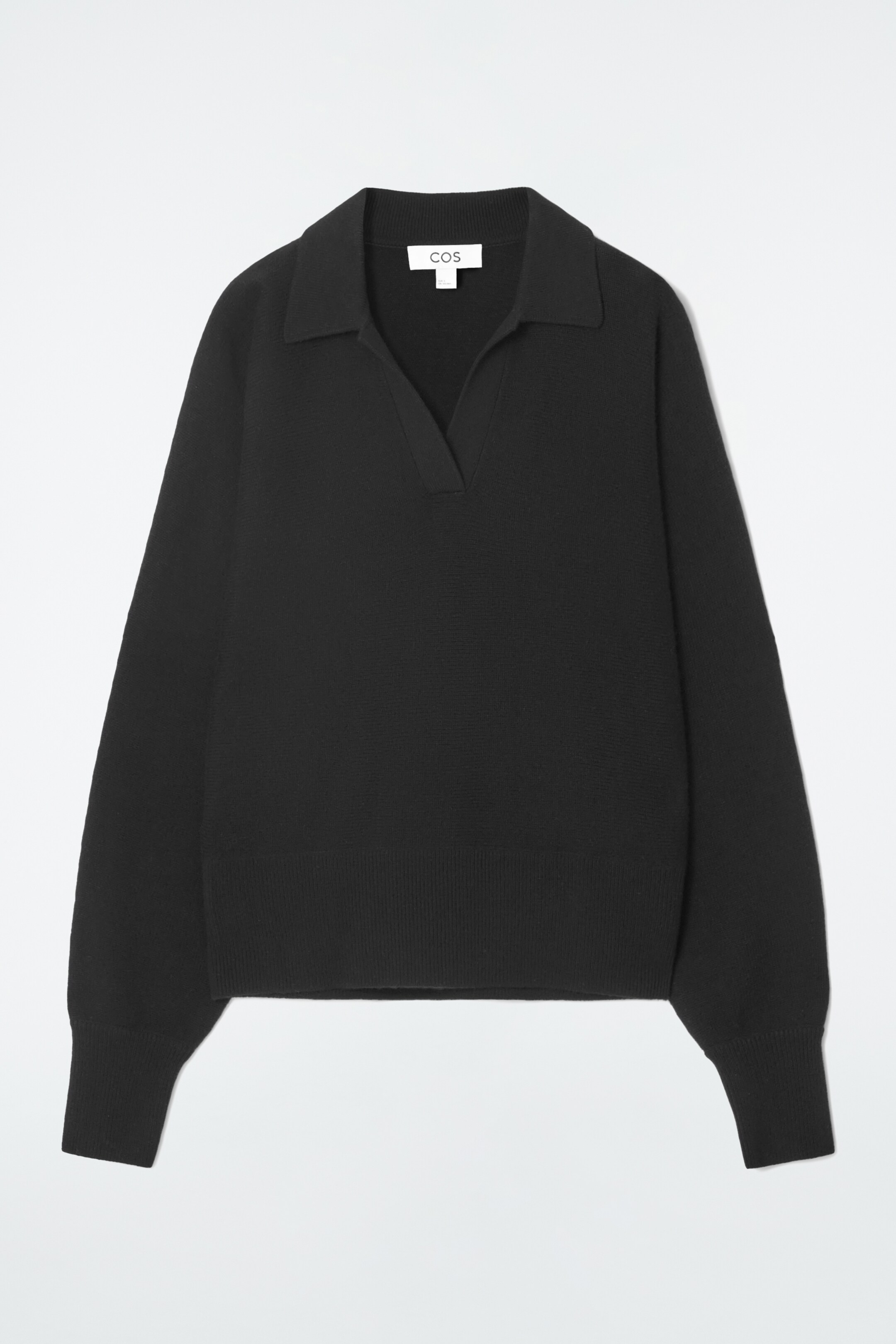 Agrandir l'image: PULL POLO MANCHES CHAUVE-SOURIS EN LAINE - NOIR - FEMME | H&M CH 7