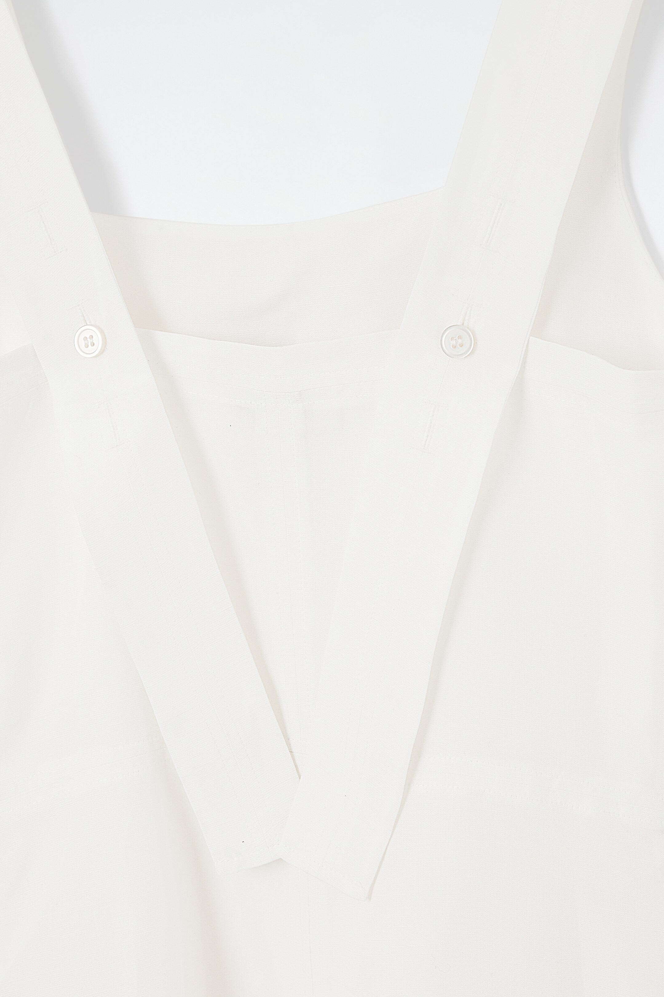 Ingrandisci l'immagine: SQUARE-NECK MINI PINAFORE DRESS - WHITE - DONNA | H&M CH 2