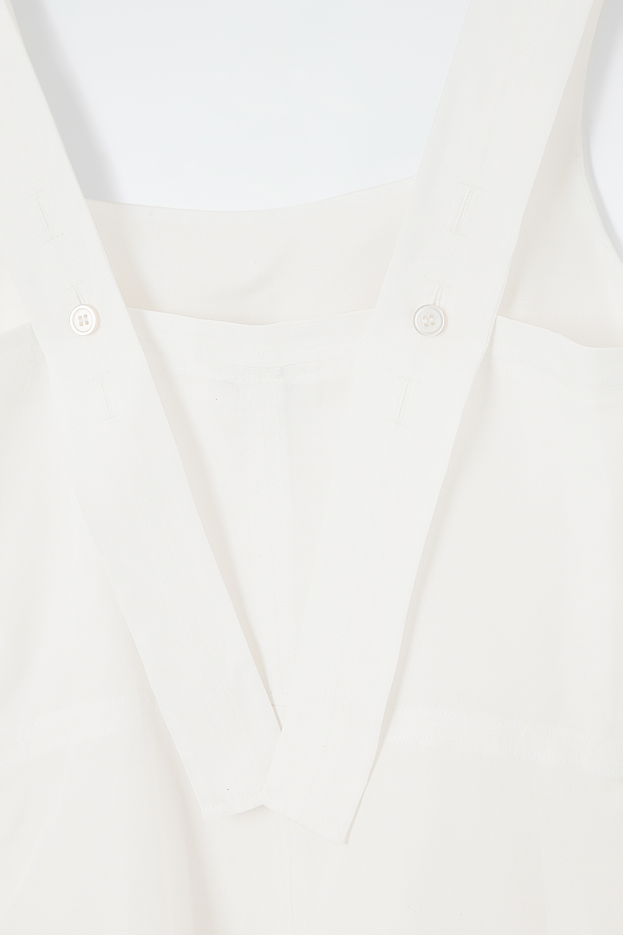 View larger image: SQUARE-NECK MINI PINAFORE DRESS - WHITE - Ladies | H&M GB 2