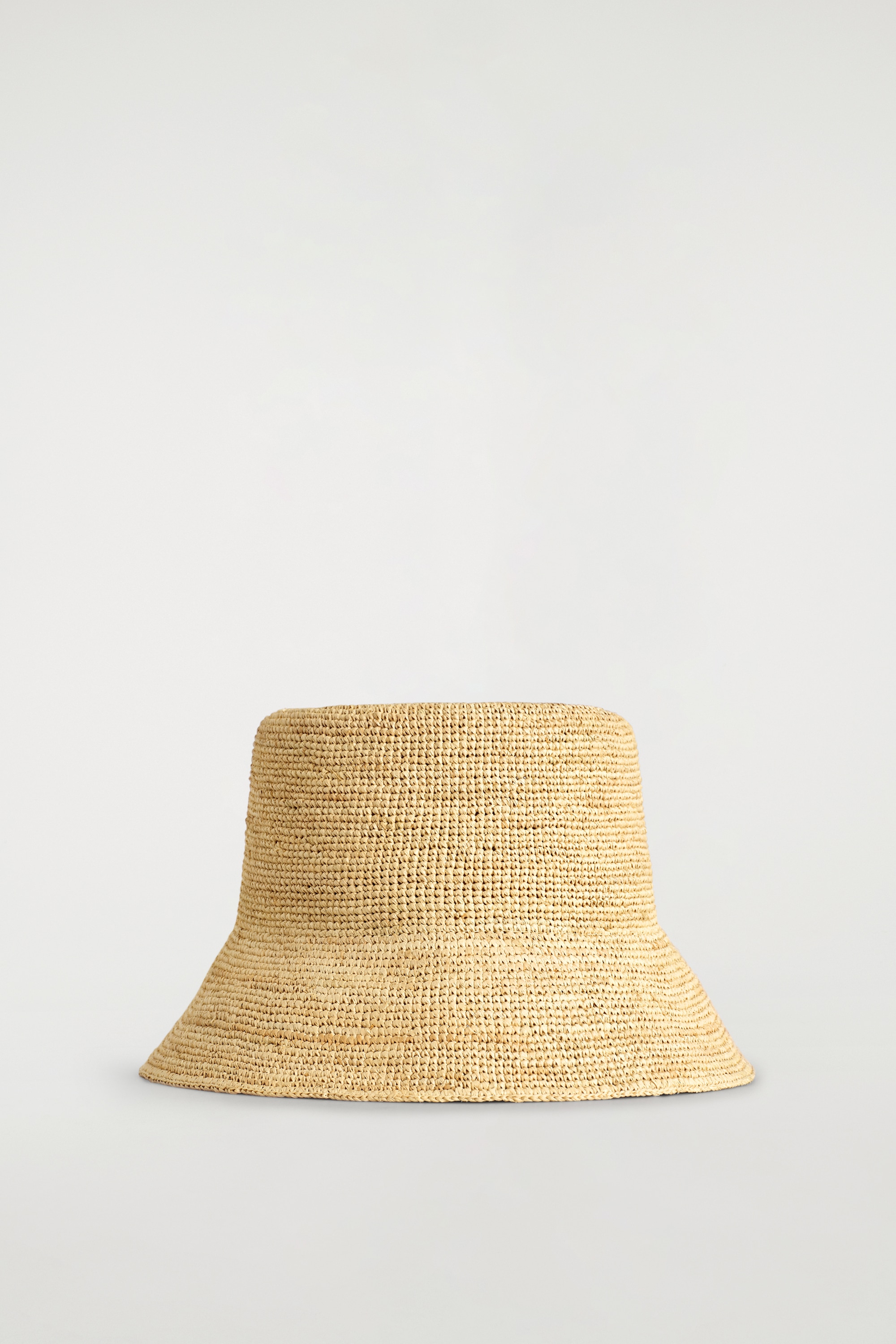 CAPPELLO DA PESCATORE IN RAFIA - BEIGE/MARRONE
