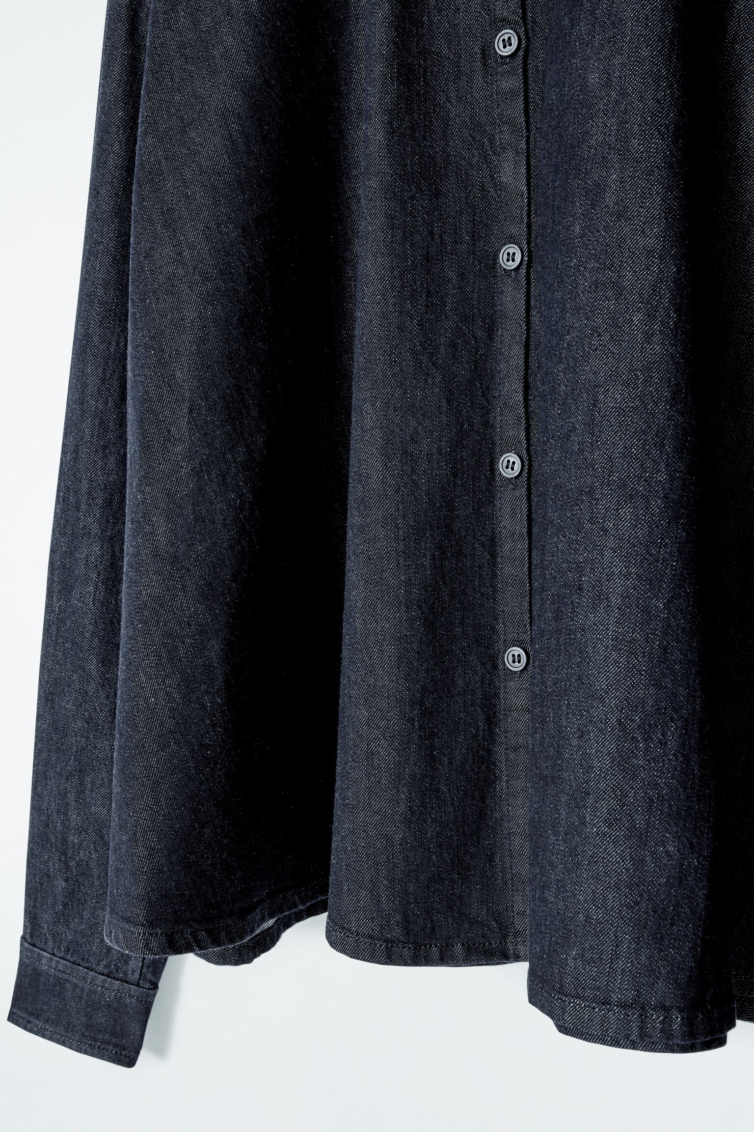 CHEMISE REGULAR ÉVASÉE EN DENIM - INDIGO - 4