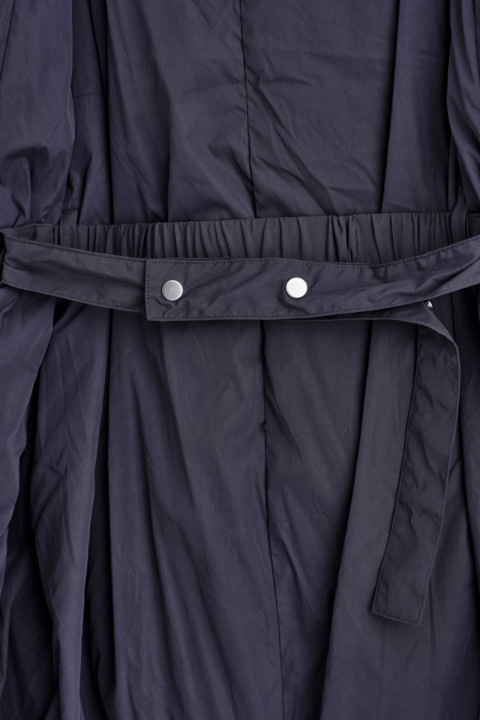 PLUMÍFERO OVERSIZE CON CUELLO CHAL - AZUL MARINO - 3