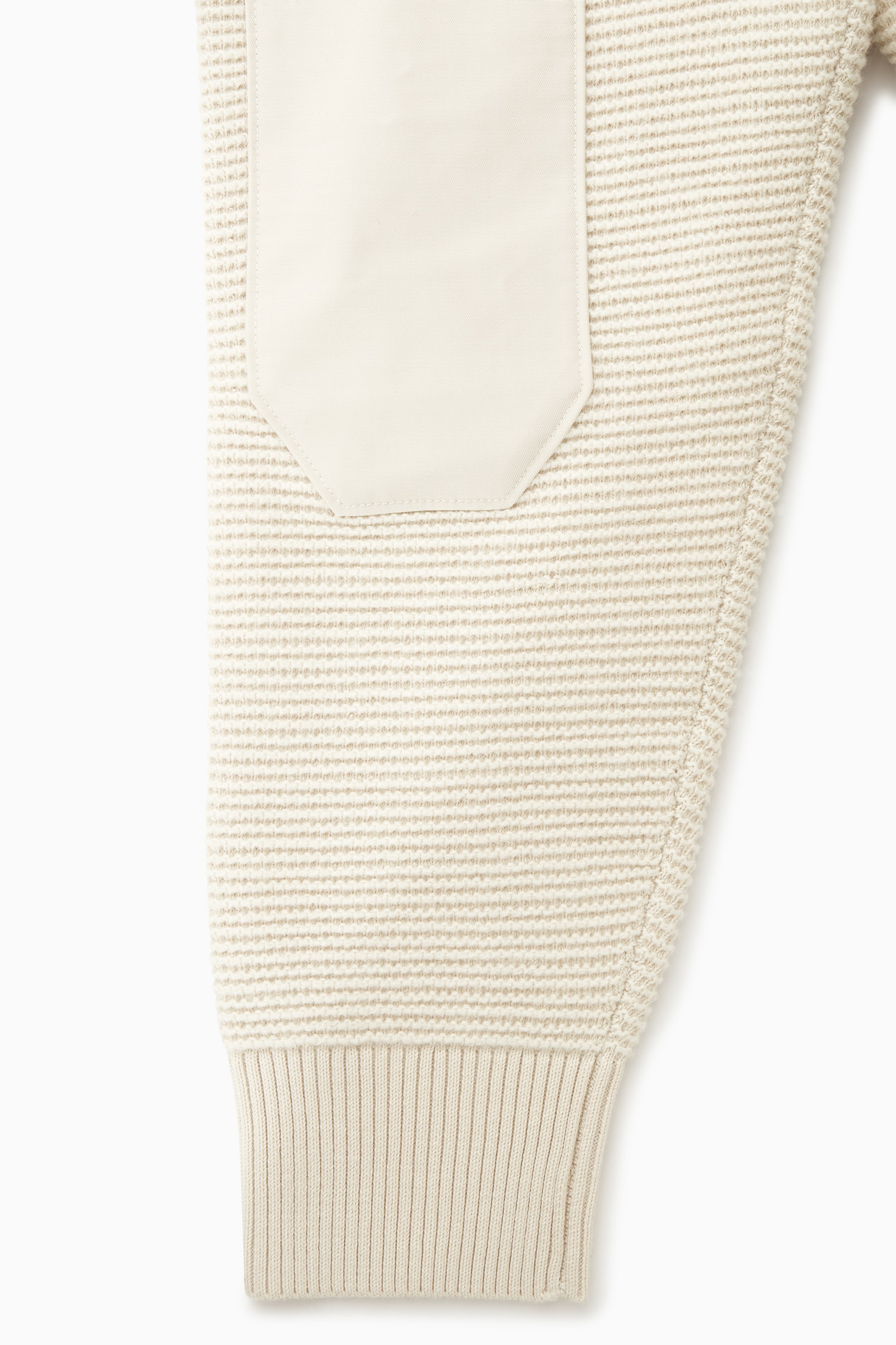 View larger image: WAFFLE-KNIT HENLEY JUMPER - CREAM - Men | H&M GB 3